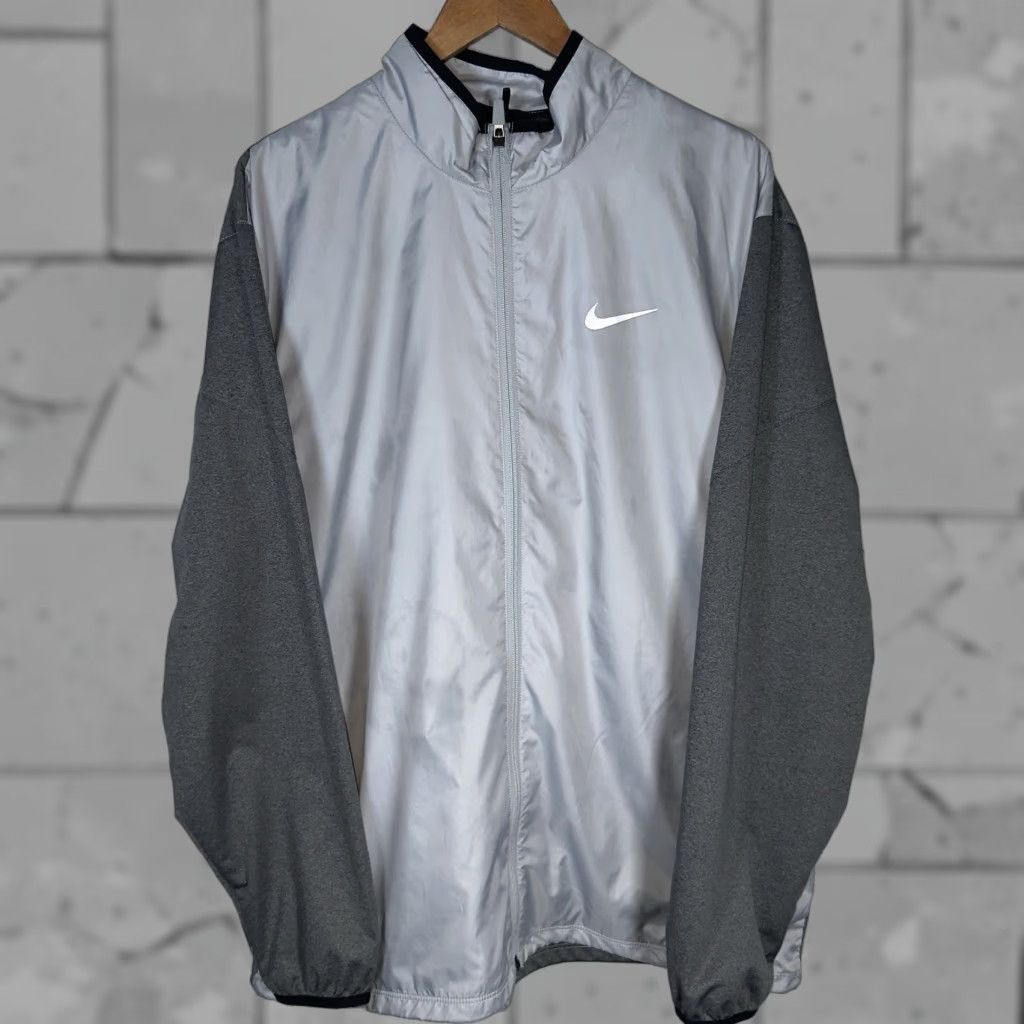 Nike Nike Golf Jacket Mens XL Full Zip Gray Windbreaker Size US XL / EU 56 / 4 - 1 Thumbnail