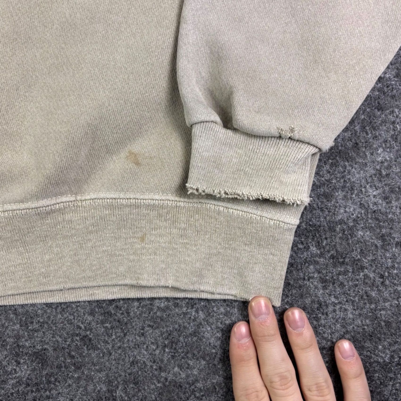 Vintage VINTAGE LA Loving Sweatshirt Shirt Tan Beige Distressed 1990s Heavyweight Long Sleeve L Womens Mens Size US L / EU 52-54 / 3 - 6 Thumbnail