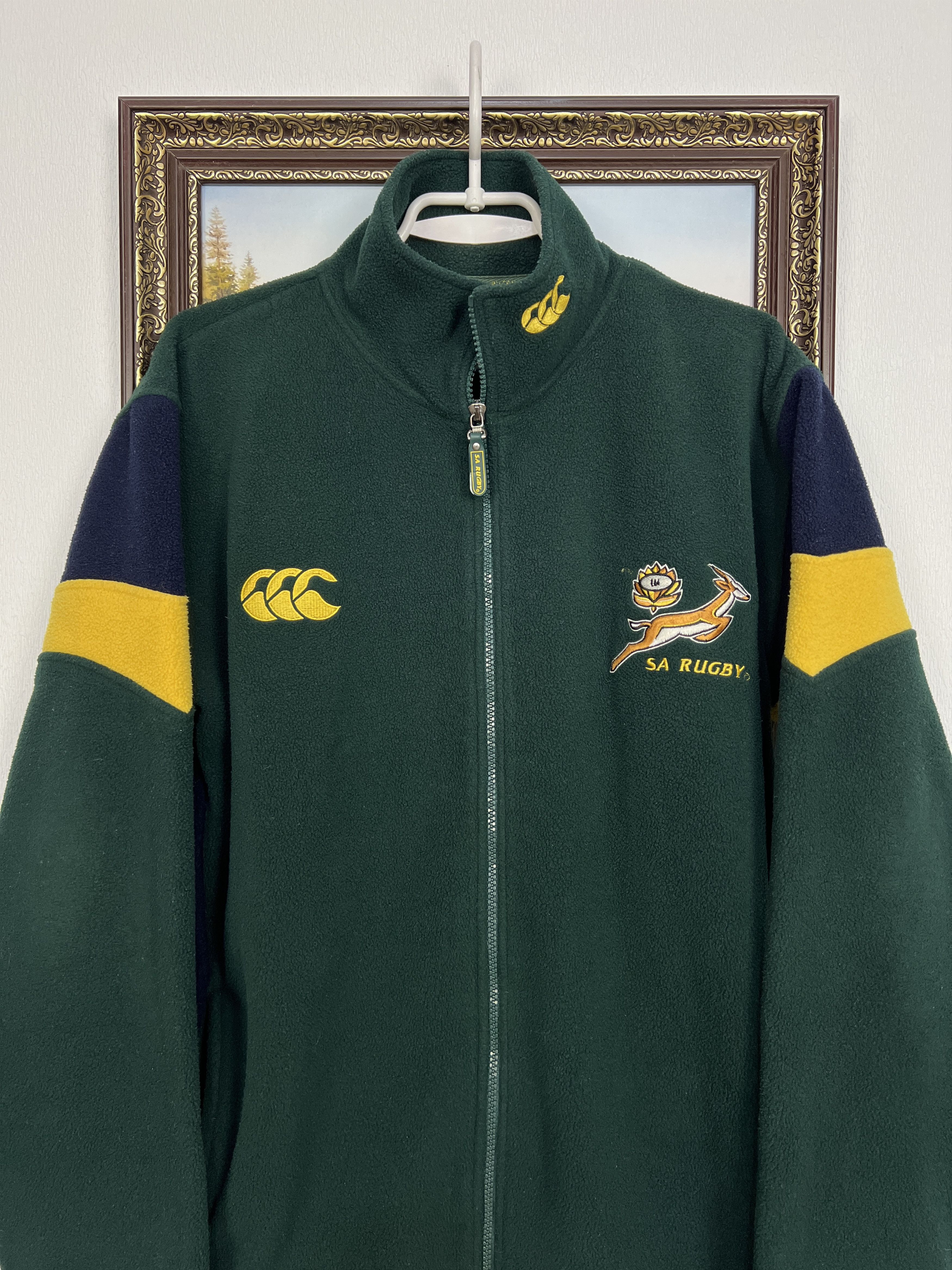 Canterbury of New Zealand Vintage Canterbury South Africa Rugby Union Fleece Jacket Size US S / EU 44-46 / 1 - 2 Thumbnail