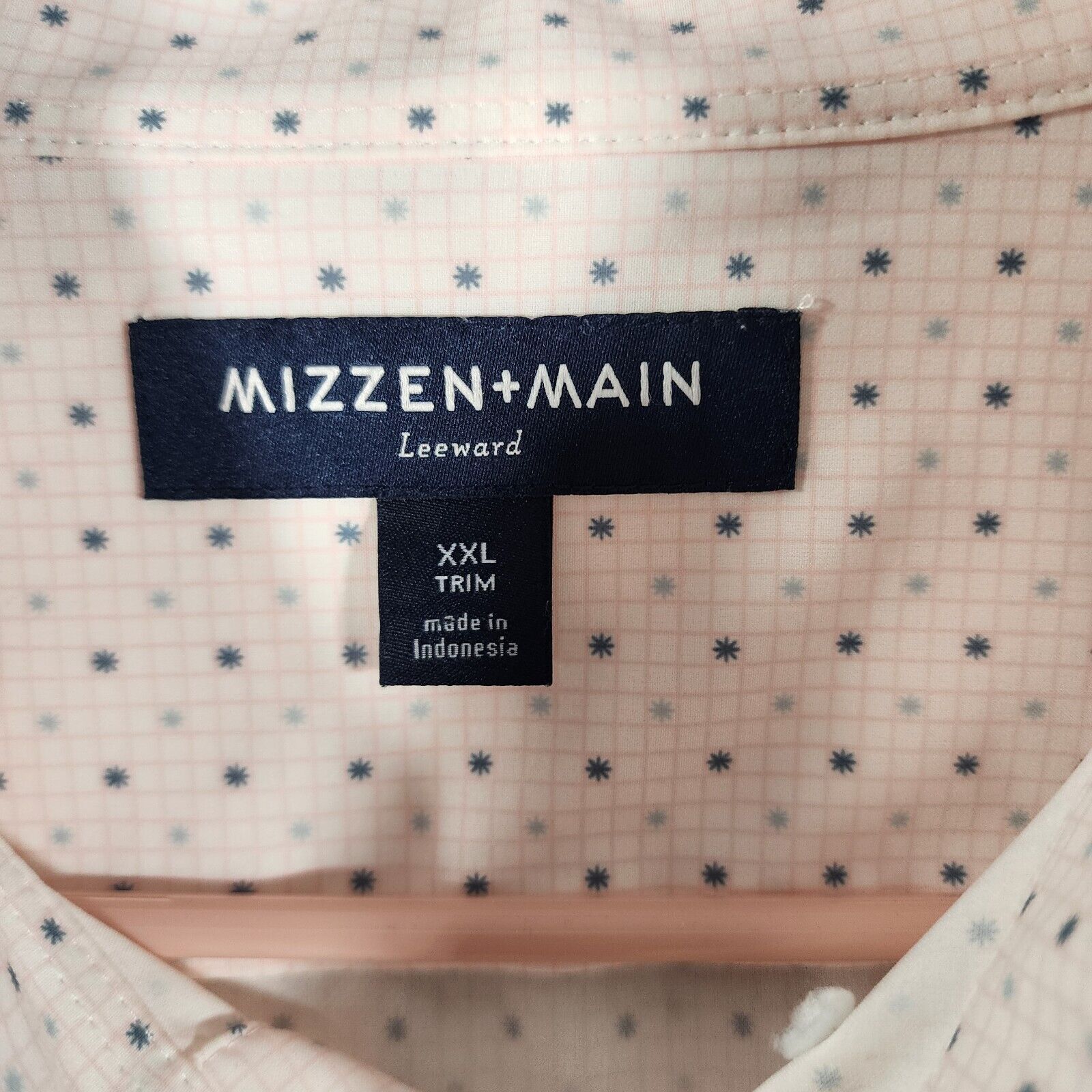 Mizzen+Main Mizzen Main Mens 2XL Pink White Leeward Collection Stars Size US XXL / EU 58 / 5 - 4 Thumbnail