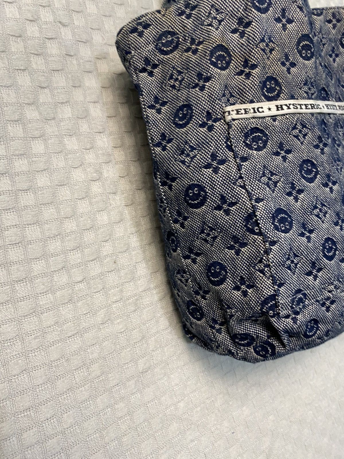 Hysteric Glamour Hysteric Glamour denim monogram tote bag smile repeating Size ONE SIZE - 3 Thumbnail