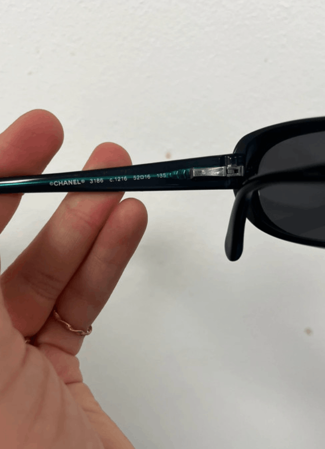 Chanel × Vintage CHANEL SUNGLASSES 3186 LOGO ICONIC Mask CC Vintage Size ONE SIZE - 4 Thumbnail