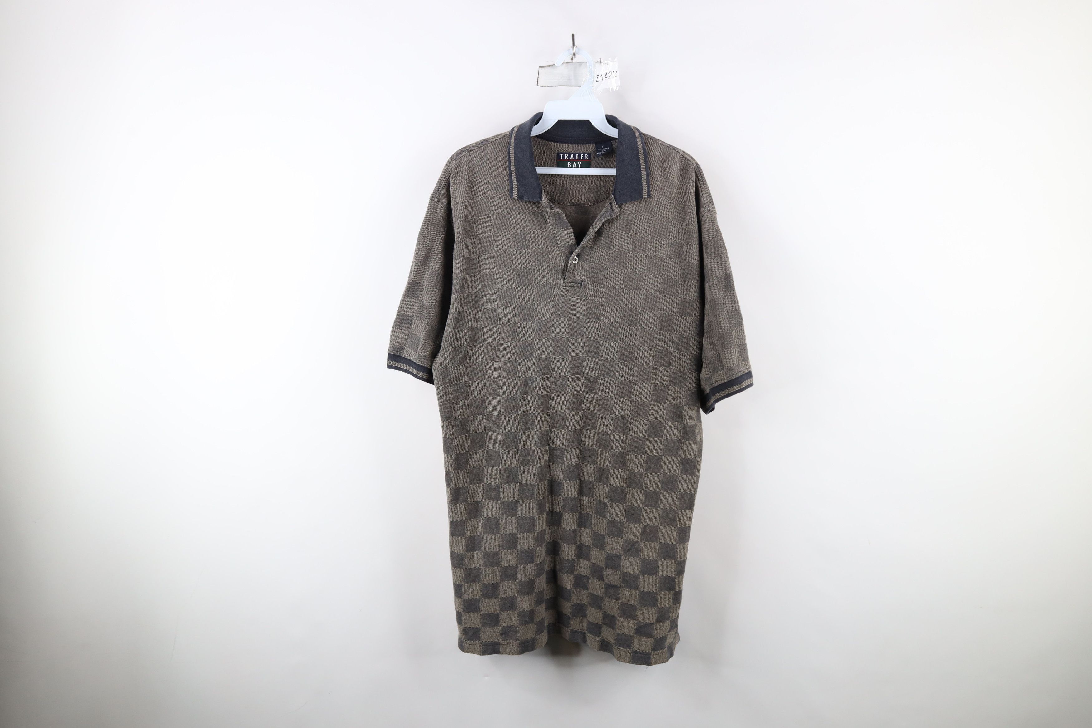 Vintage Vintage 90s Streetwear Knit Collared Golf Polo Shirt Size US L / EU 52-54 / 3 - 1 Thumbnail
