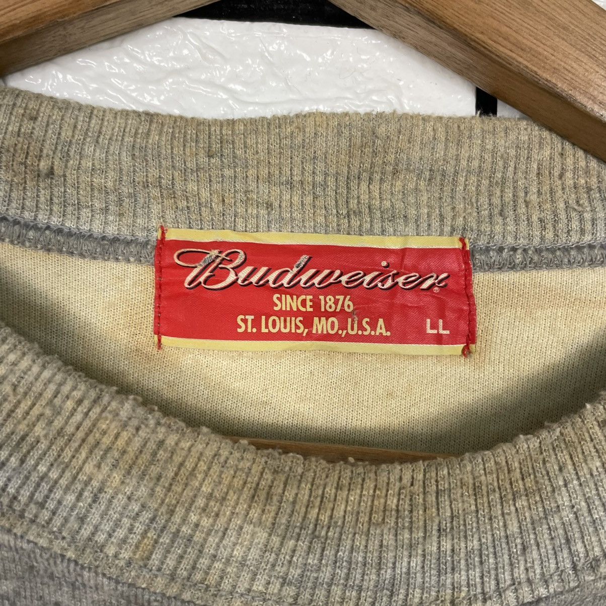 Budweiser Budweiser Plain Gray Sweatshirt Size US L / EU 52-54 / 3 - 11 Thumbnail