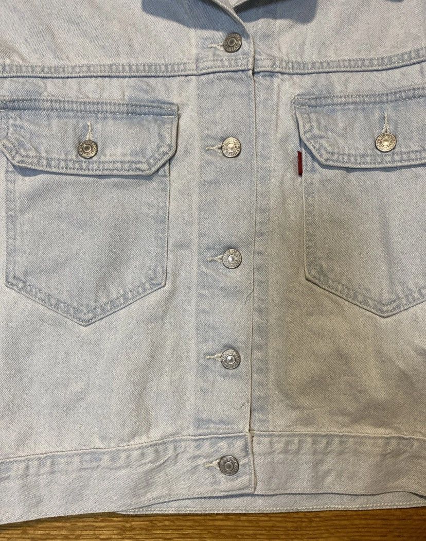 Levi's Levi's Ex-Boyfriend Corduroy-Collar Denim Trucker Sz M new Size M / US 6-8 / IT 42-44 - 6 Thumbnail