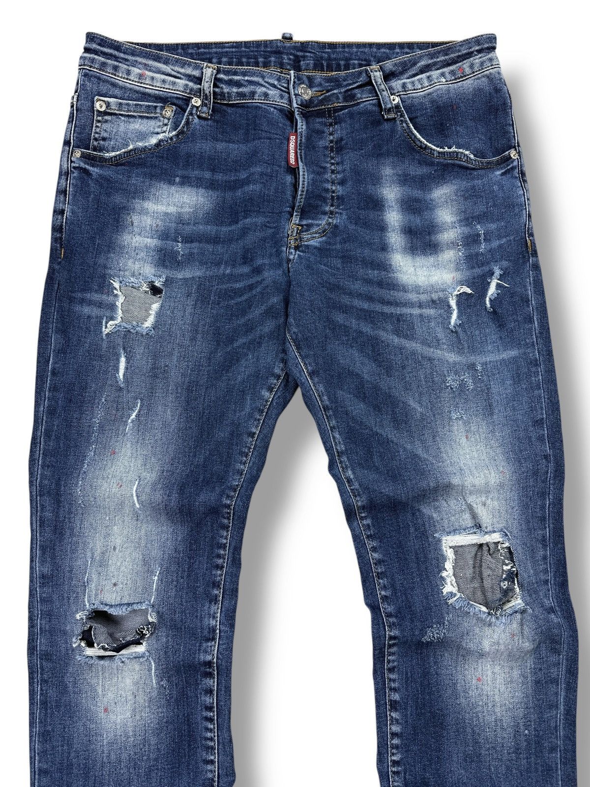 Dsquared2 Dsquared2 Painted Distressed Ripped Skinny Jeans Stratch 54 Size US 38 / EU 54 - 2 Thumbnail