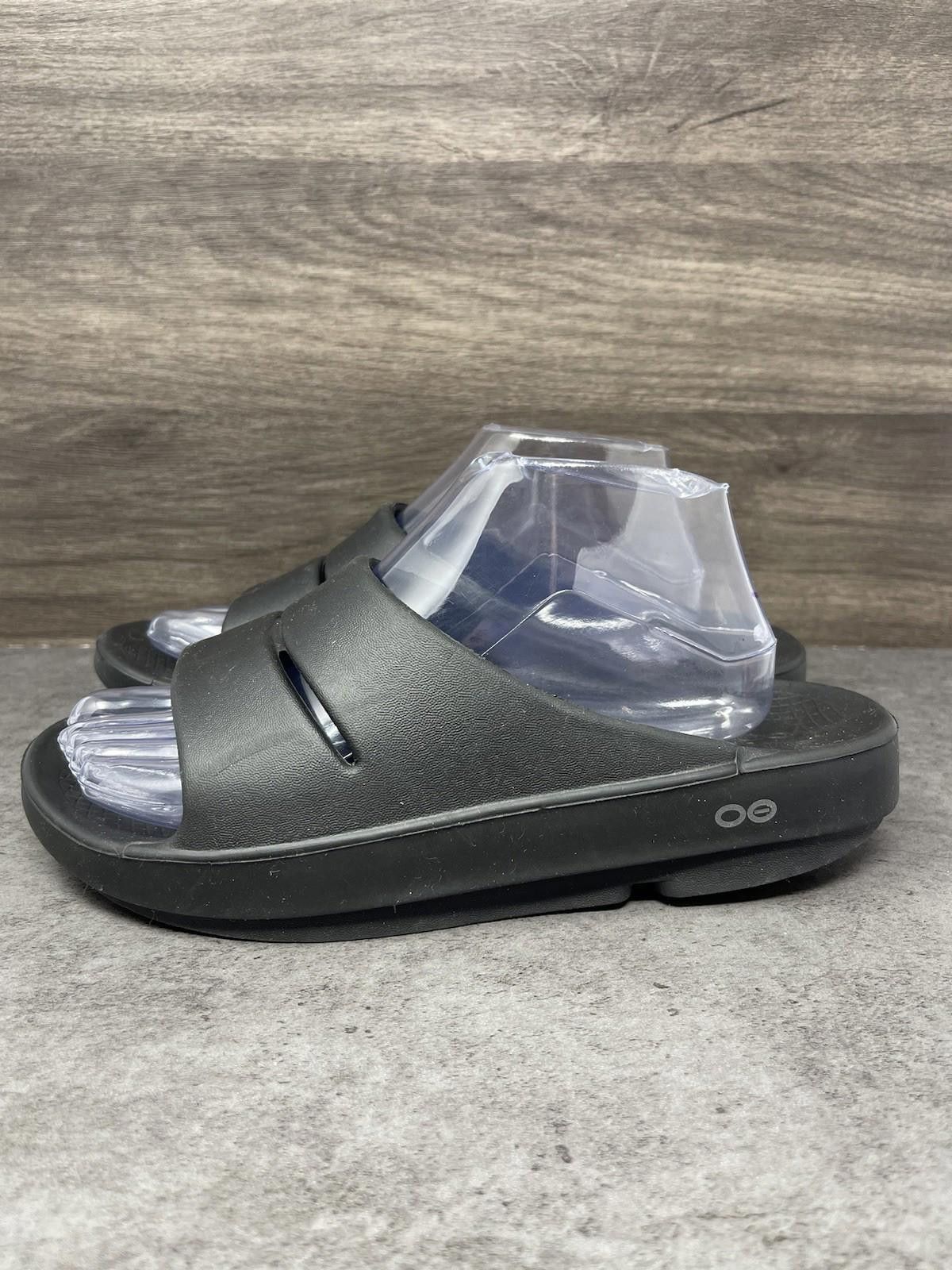 Other OOFOS Recovery Slide Sandals Mens Size 8 OOahh Black Rubber Size US 8 / EU 41 - 1 Thumbnail