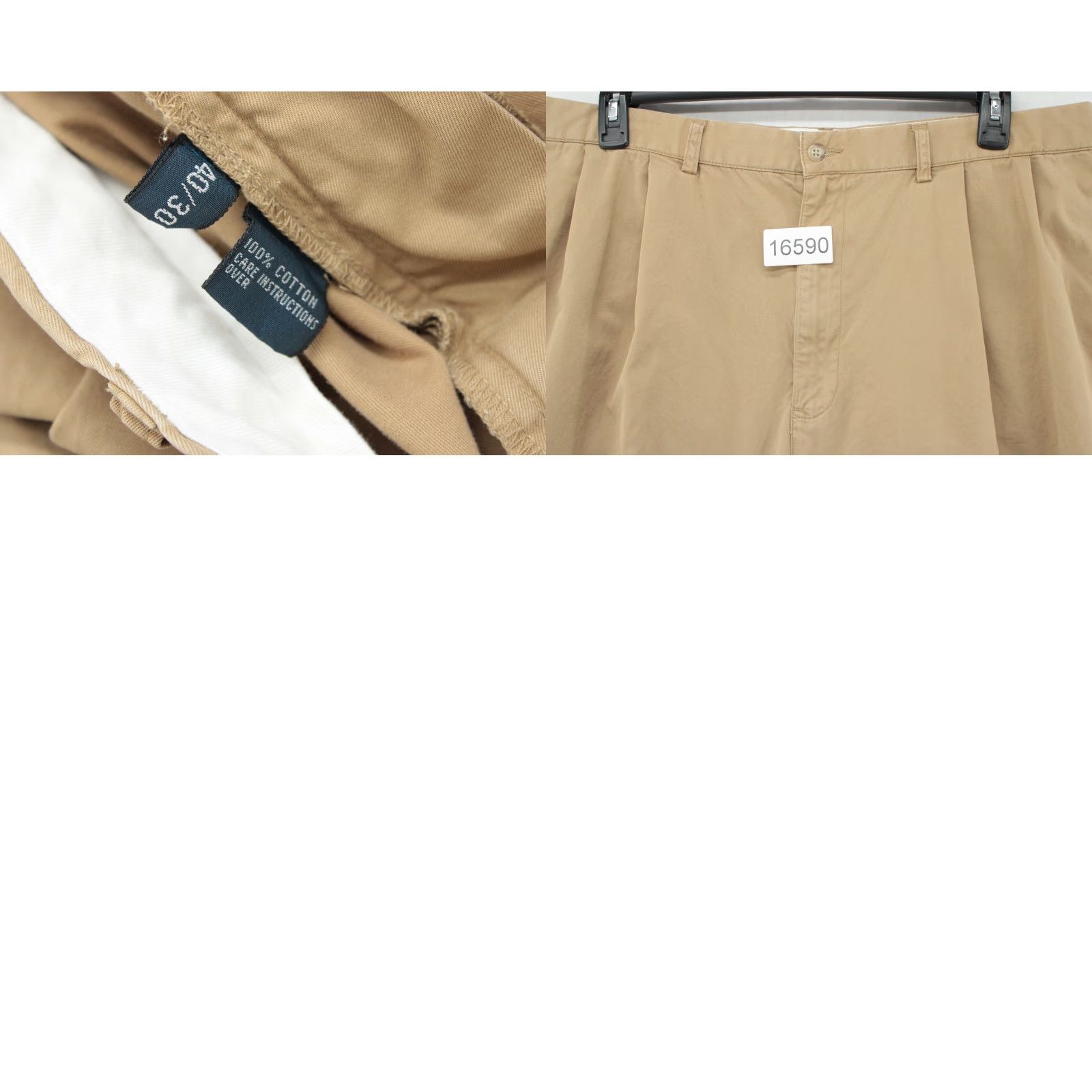 Polo Ralph Lauren VTG Polo Ralph Lauren Hammond Pants Mens 38x29 Tan Classic Fit Chino Cuffed Polo Ralph Lauren Pants Mens 38x29 Tan Classic Fit Chino Cuffed Size US M / EU 48-50 / 2 - 8 Thumbnail