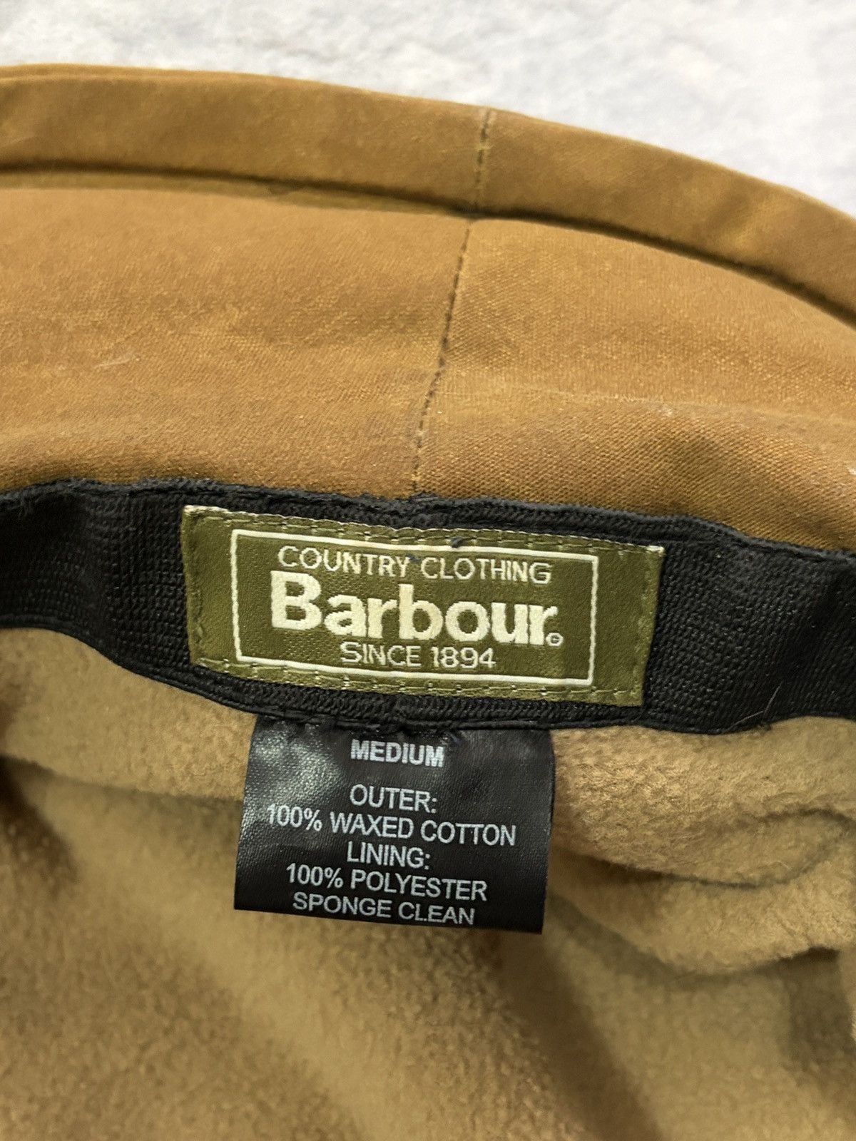 Barbour Barbour Country Waxed Cotton Bucket Hat Rose Detail Brown M Size ONE SIZE - 8 Thumbnail