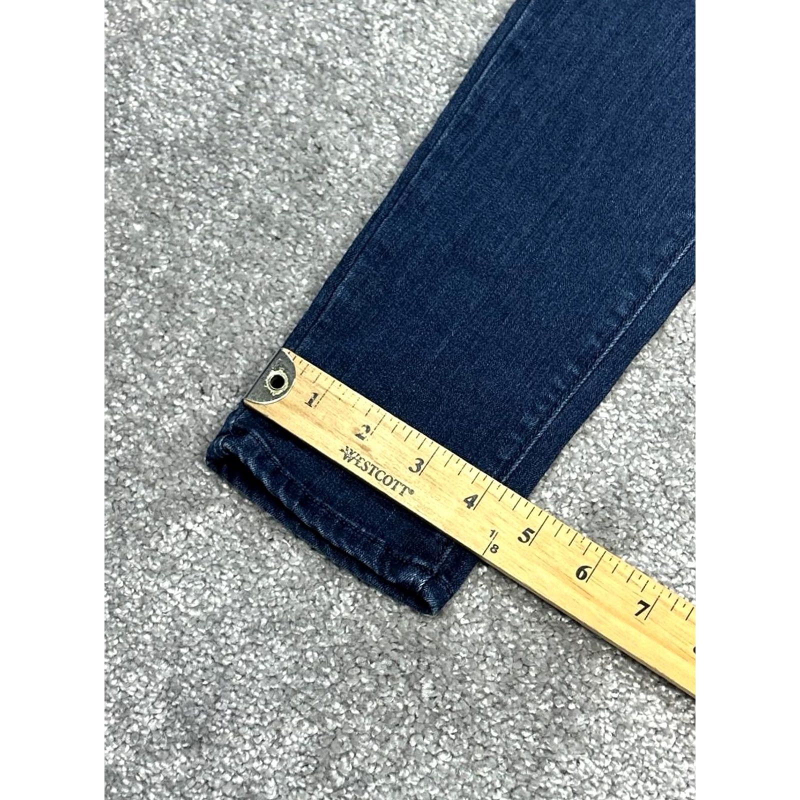 Paige Paige Edgemont Jeans Women's 25 Blue Denim Stretch Low Rise Skinny 26x30 Size 42" / US 20 - 6 Thumbnail