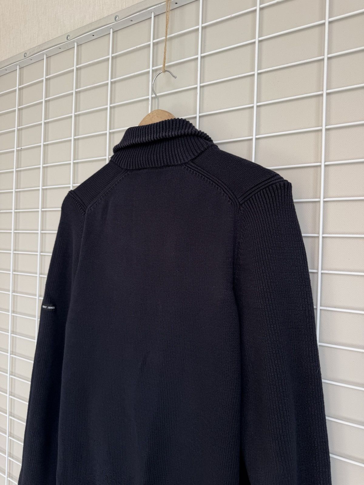 Saint James Saint James Zip Knit Sweater Mens Size M Navy Blue Vintage Size US M / EU 48-50 / 2 - 8 Thumbnail