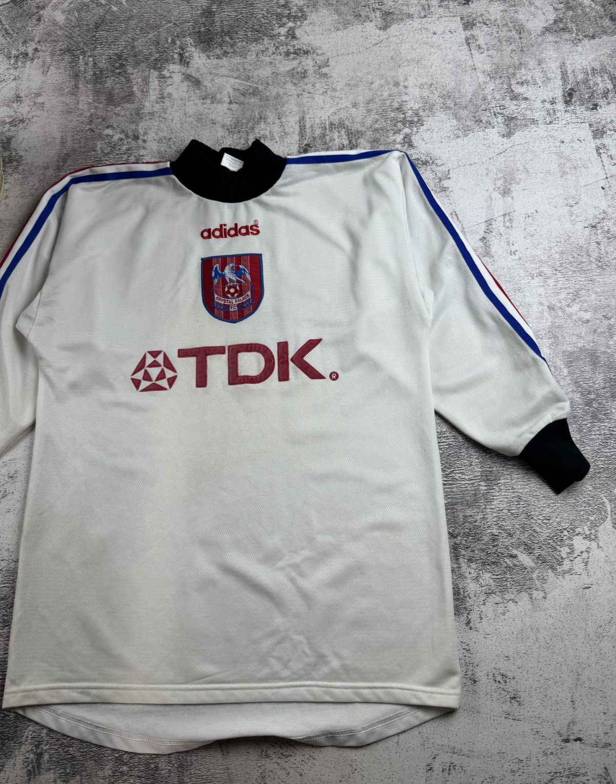 Adidas Crystal Palace 1996/1997 Goalkeeper GK Soccer Football T Shirt Jersey Longsleeve Size US S / EU 44-46 / 1 - 3 Thumbnail