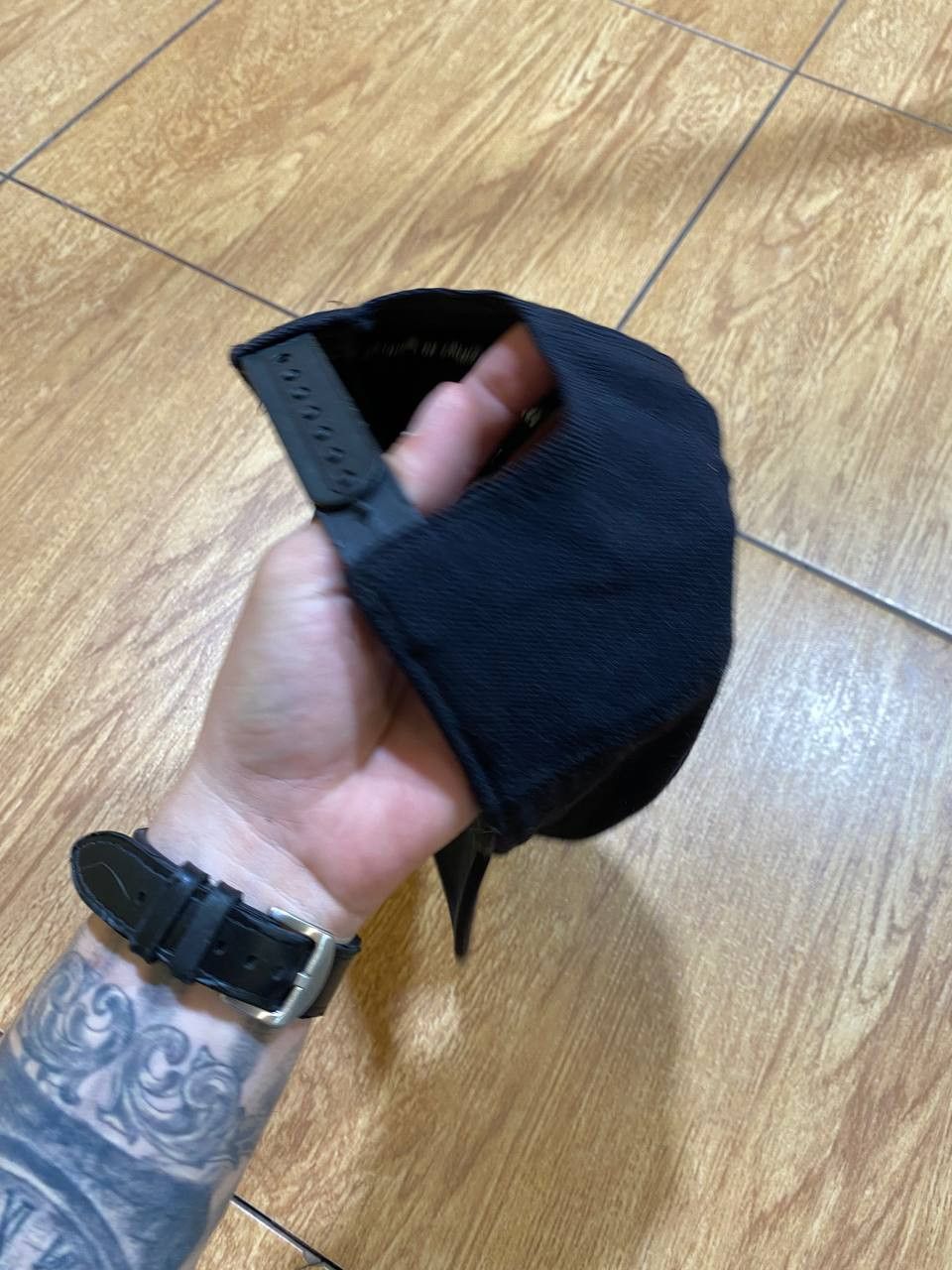 Nike Hats Nike Cap vintage streetwear black big logo Y2K Size ONE SIZE - 9 Thumbnail