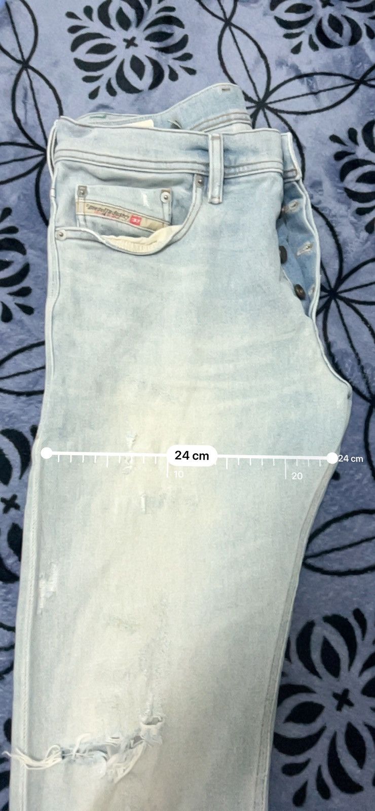 Diesel Diesel Industry - Distressed selvedge jeans Size US 31 - 16 Thumbnail