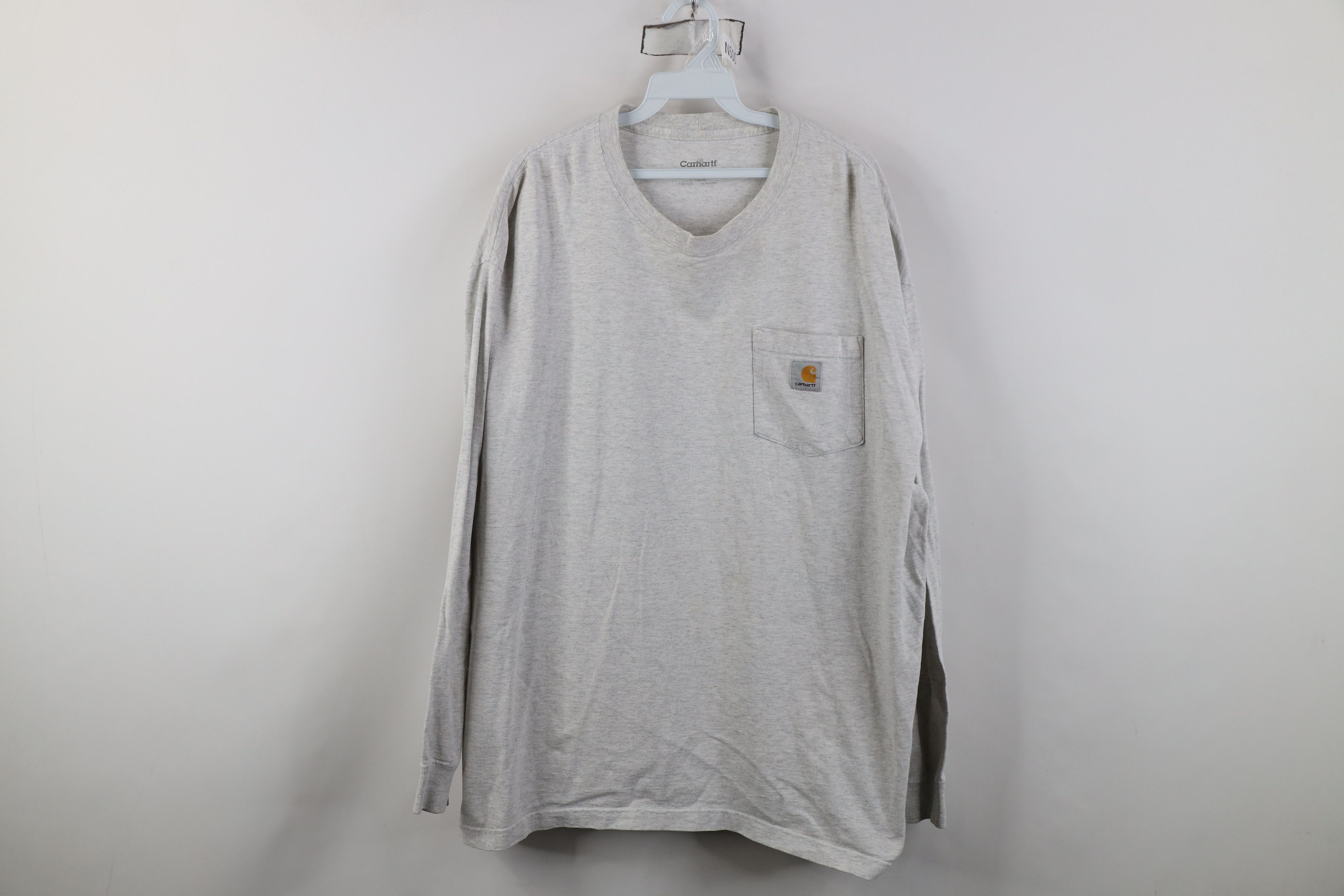 Carhartt Vintage Y2K Carhartt Long Sleeve T-Shirt Heather Gray Pocket Size US XL / EU 56 / 4 - 1 Thumbnail