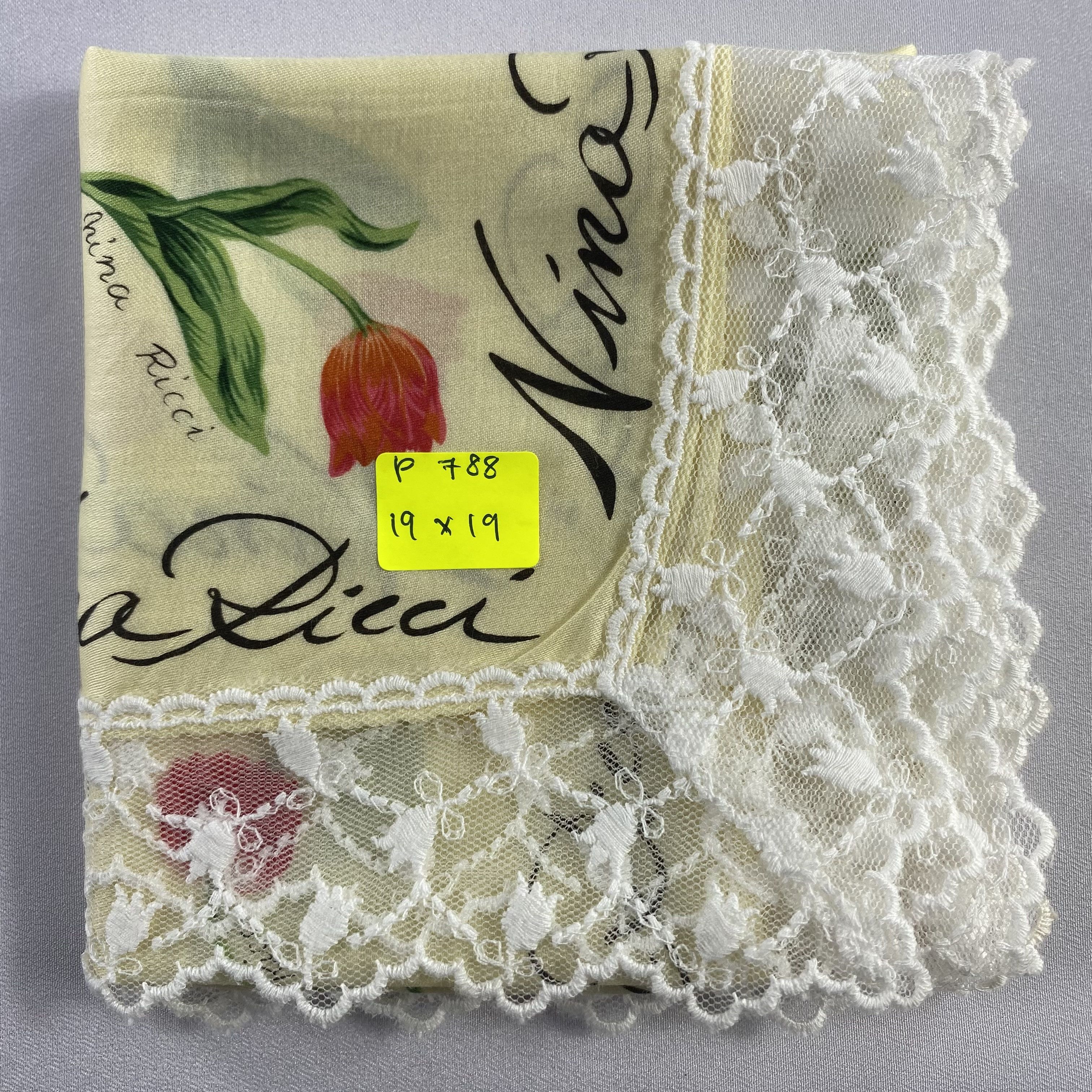 Nina Ricci × Vintage Nina Ricci Handkerchief / Neckerchief / Bandana-P788 Size ONE SIZE - 5 Thumbnail