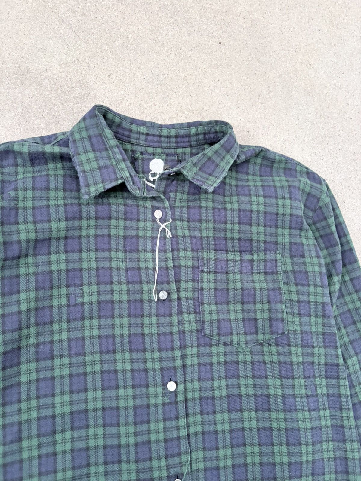 Mastermind World reversible distressed flannel Size US L / EU 52-54 / 3 - 2 Thumbnail