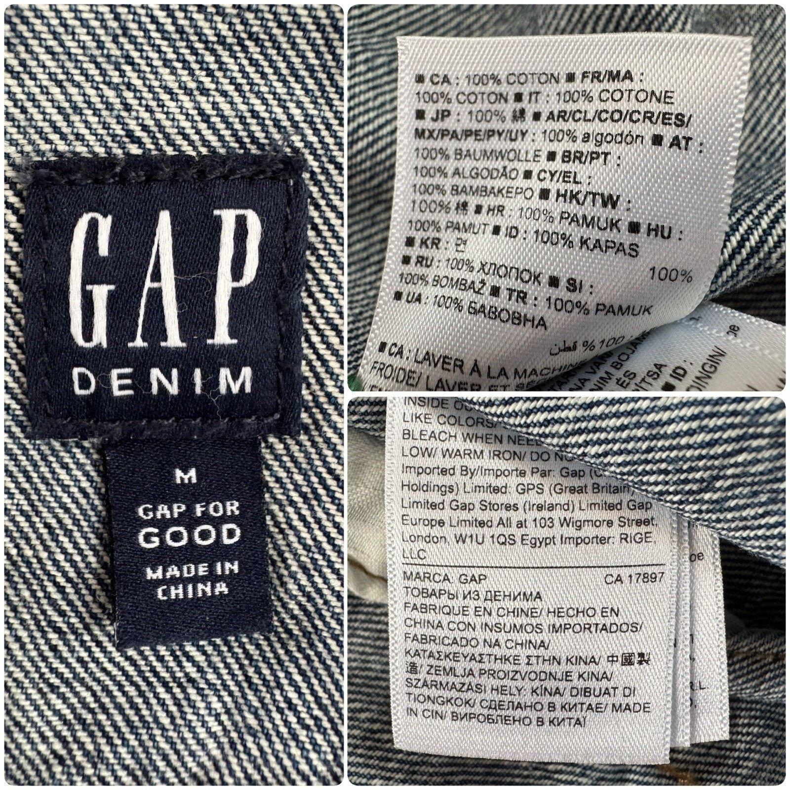 Gap WOODSTOCK 60s Tie Dye Upcycled Vintage Retro Denim Jacket M Size M / US 6-8 / IT 42-44 - 12 Thumbnail