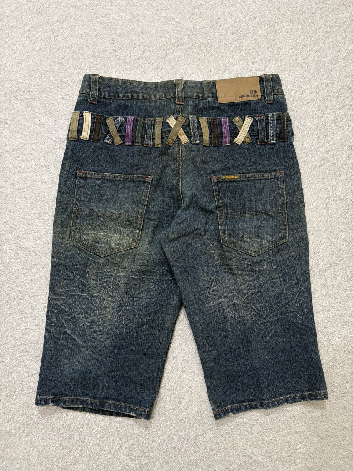 Kapital 2000s alpha numeric japan double Wasit wash Denim Y2k style Size US 31 - 6 Thumbnail