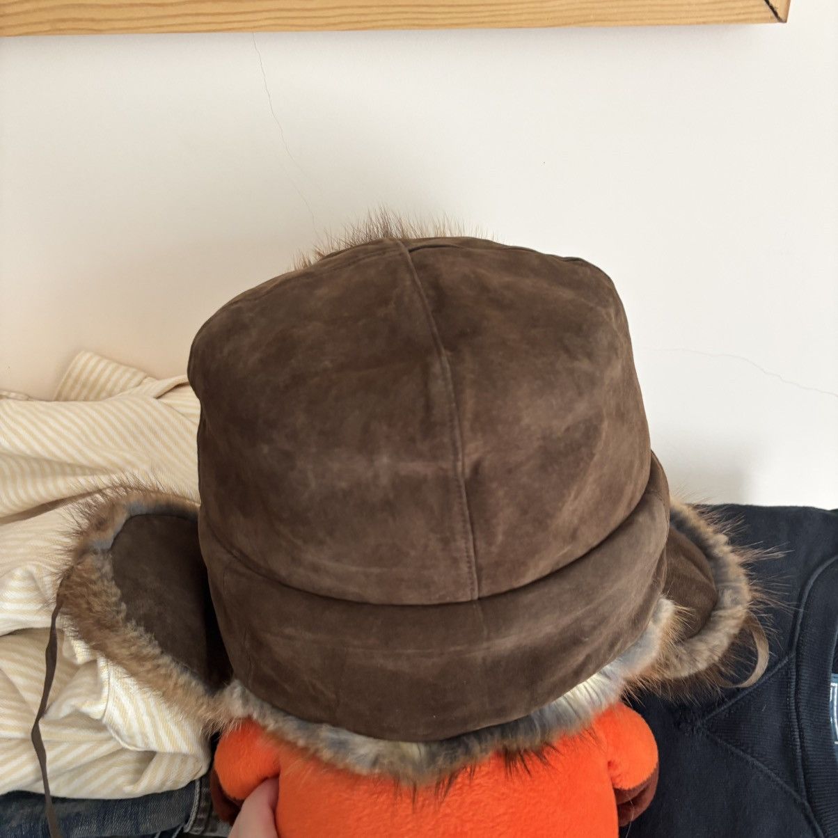 Hysteric Glamour Vintage 80’s Ushanka Hat Real Fur Brown Quilted Lining Size ONE SIZE - 3 Thumbnail