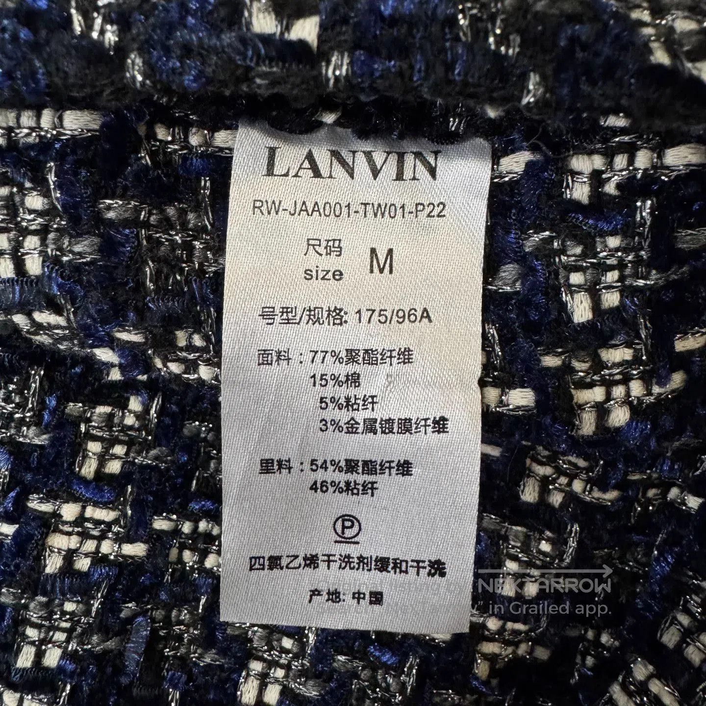 Lanvin Lanvin Black White Check Tweed Coat. Size M / US 6-8 / IT 42-44 - 4 Thumbnail