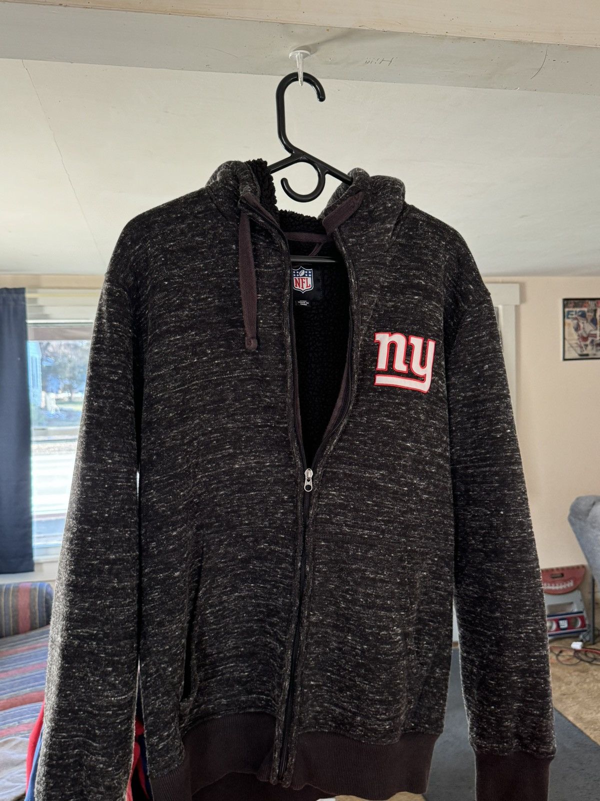 NFL New York Giants Embroidered Winter Sweatshirt Size US L / EU 52-54 / 3 - 1 Thumbnail