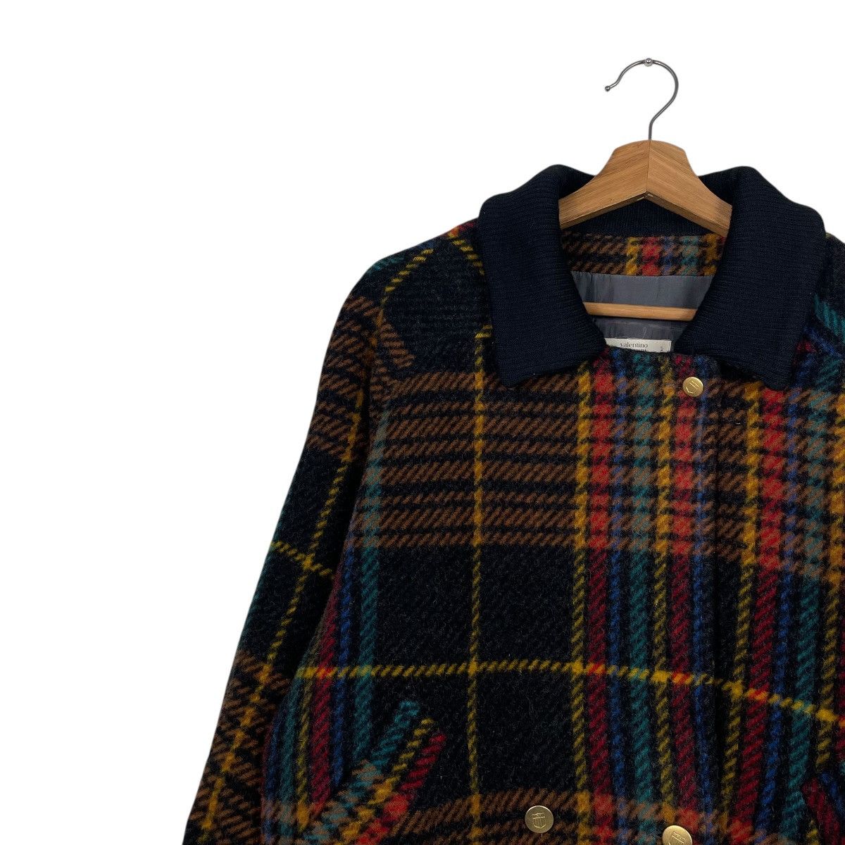 Valentino Vintage Valentino Garavani Tartan Wool Jacket Size XS / US 0-2 / IT 36-38 - 6 Thumbnail