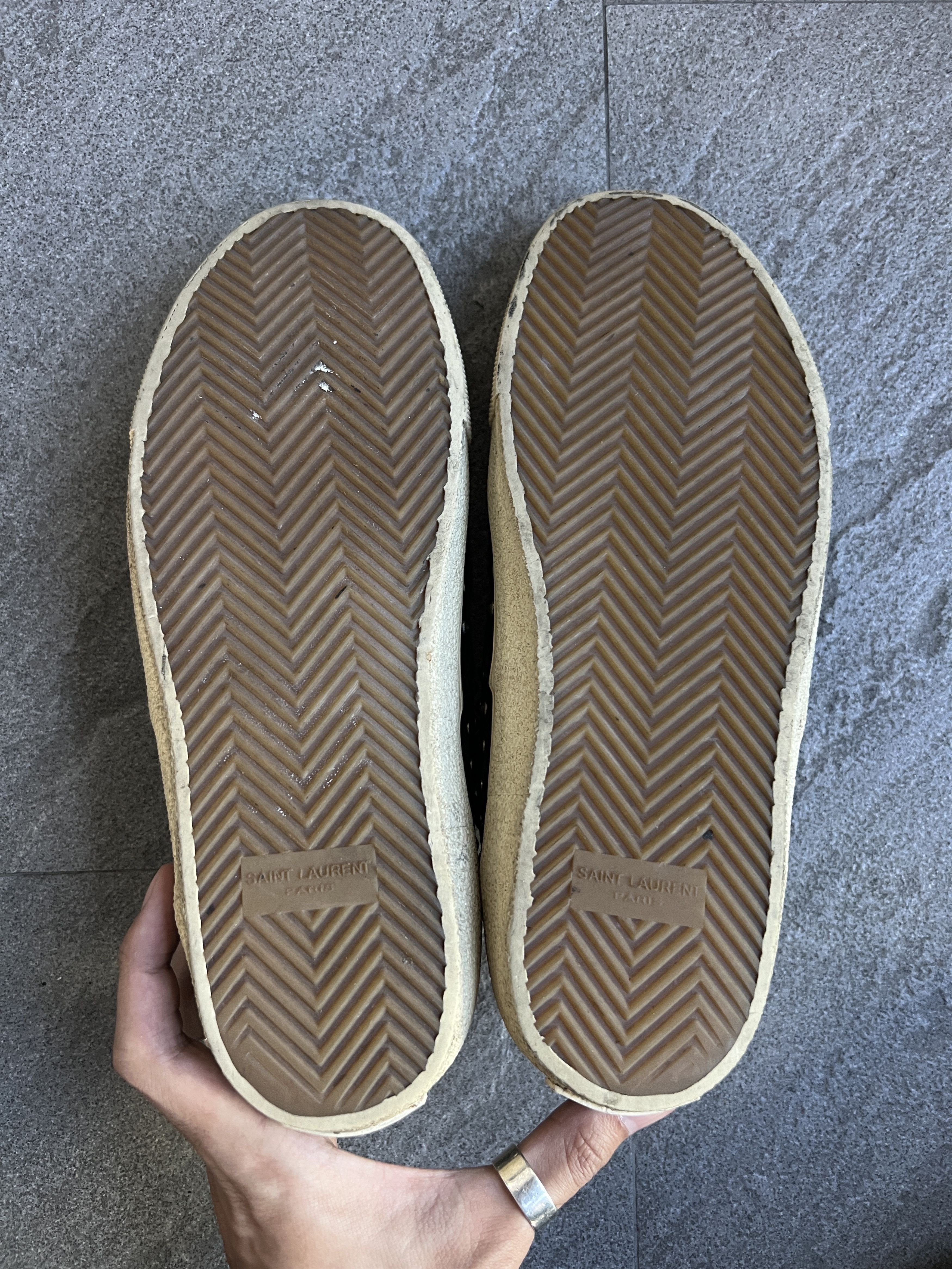 Saint Laurent Paris Saint Laurent Studded Leather Sneakers Black EU41 Size US 8 / EU 41 - 10 Thumbnail