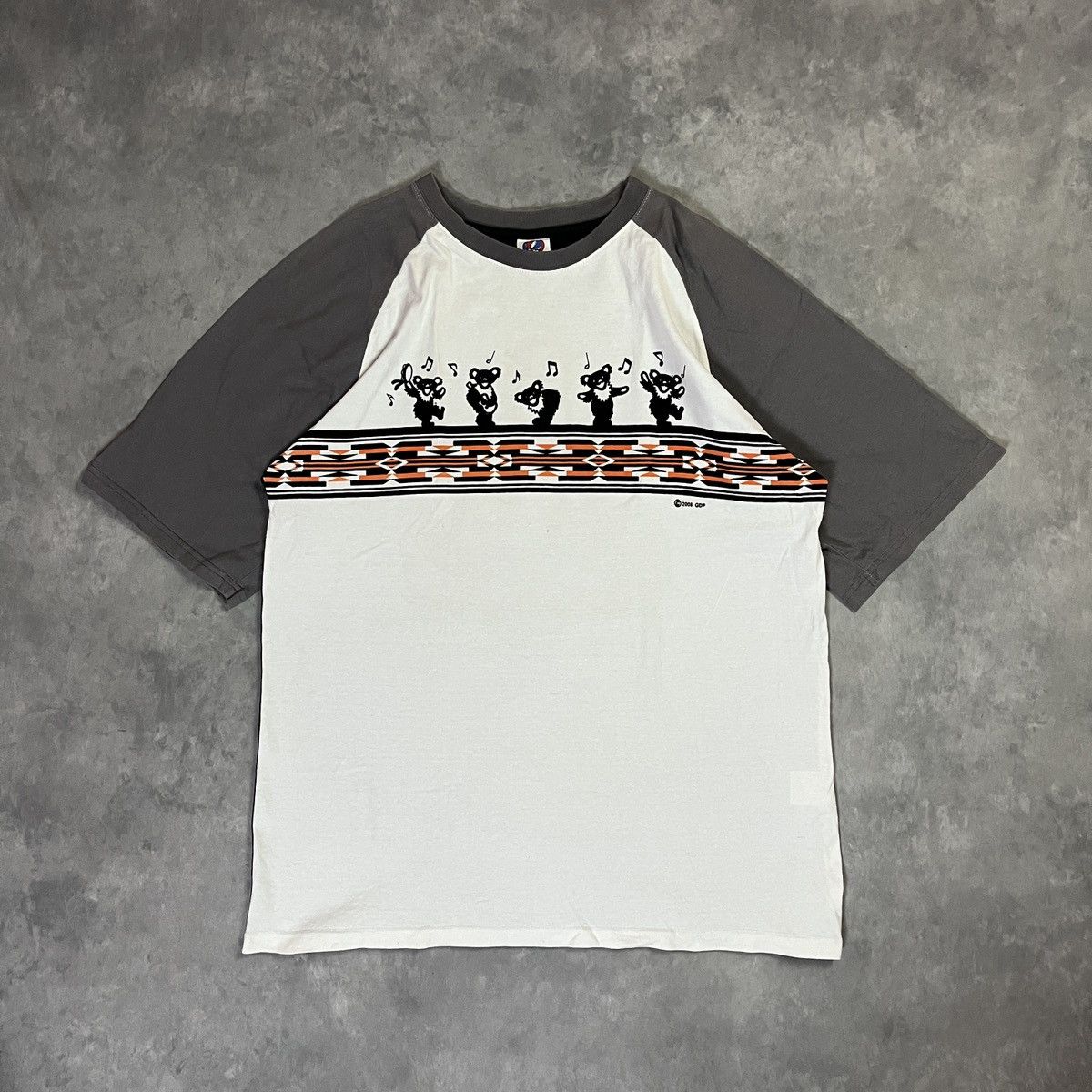 Grateful Dead Grateful Dead Dancing Bears Raglan Tee Vintage Band Shirt Size US XL / EU 56 / 4 - 2 Thumbnail