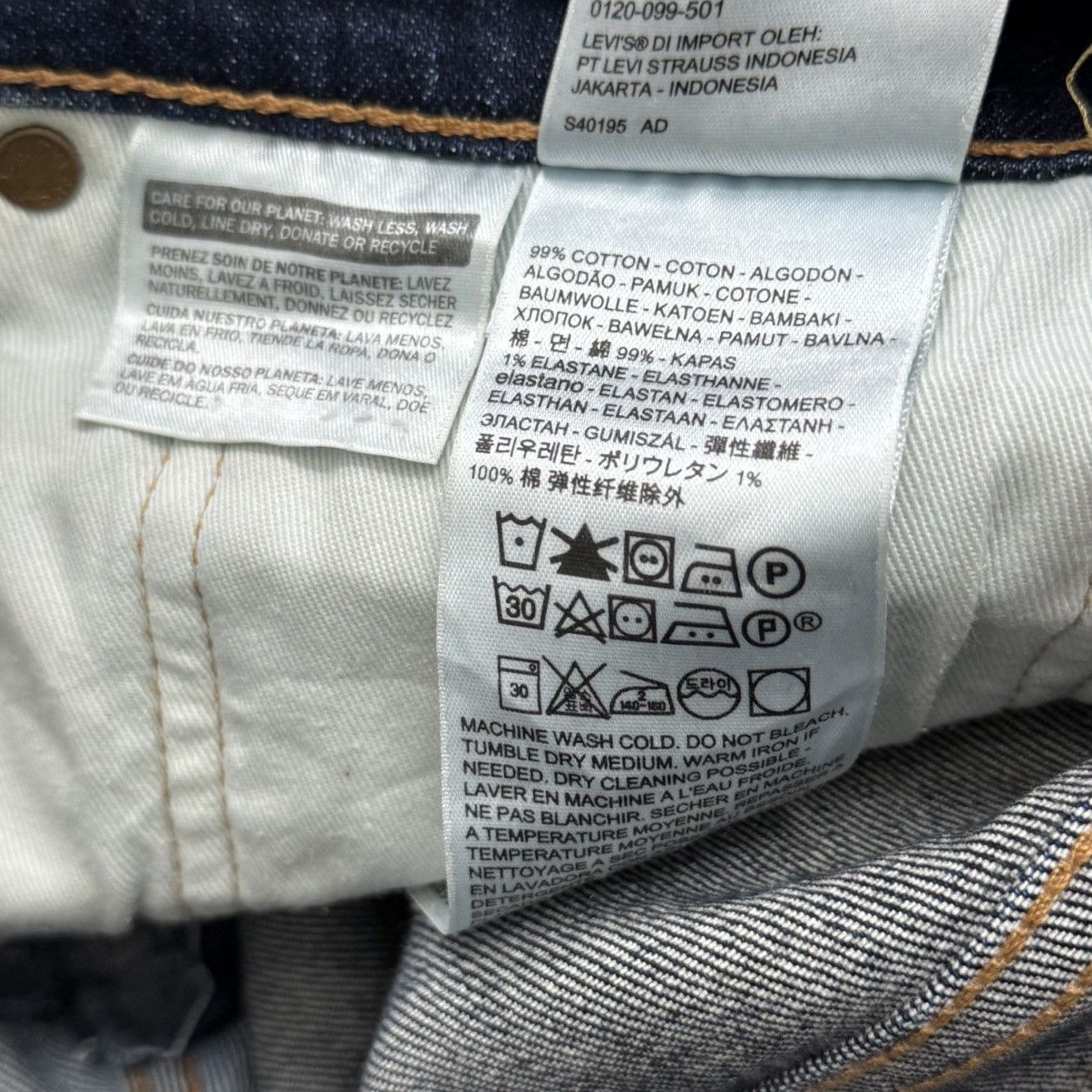 Levi's Levis 569 Big E Distressed Repaired Stretch Denim Pants Size US 35 - 17 Thumbnail