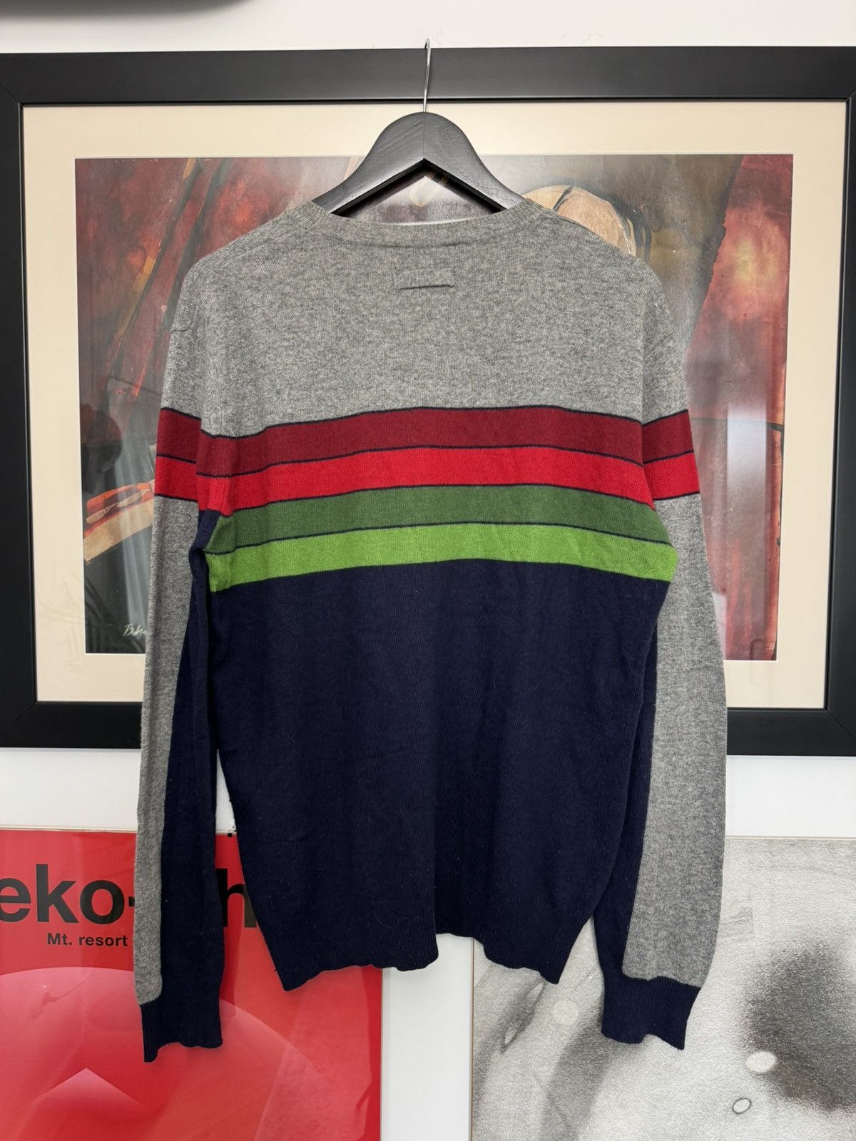 Dolce & Gabbana DOLCE GABBANA LUXURY Y2K VINTAGE STRIPED KNIT SWEATER WOOL Size US M / EU 48-50 / 2 - 2 Thumbnail
