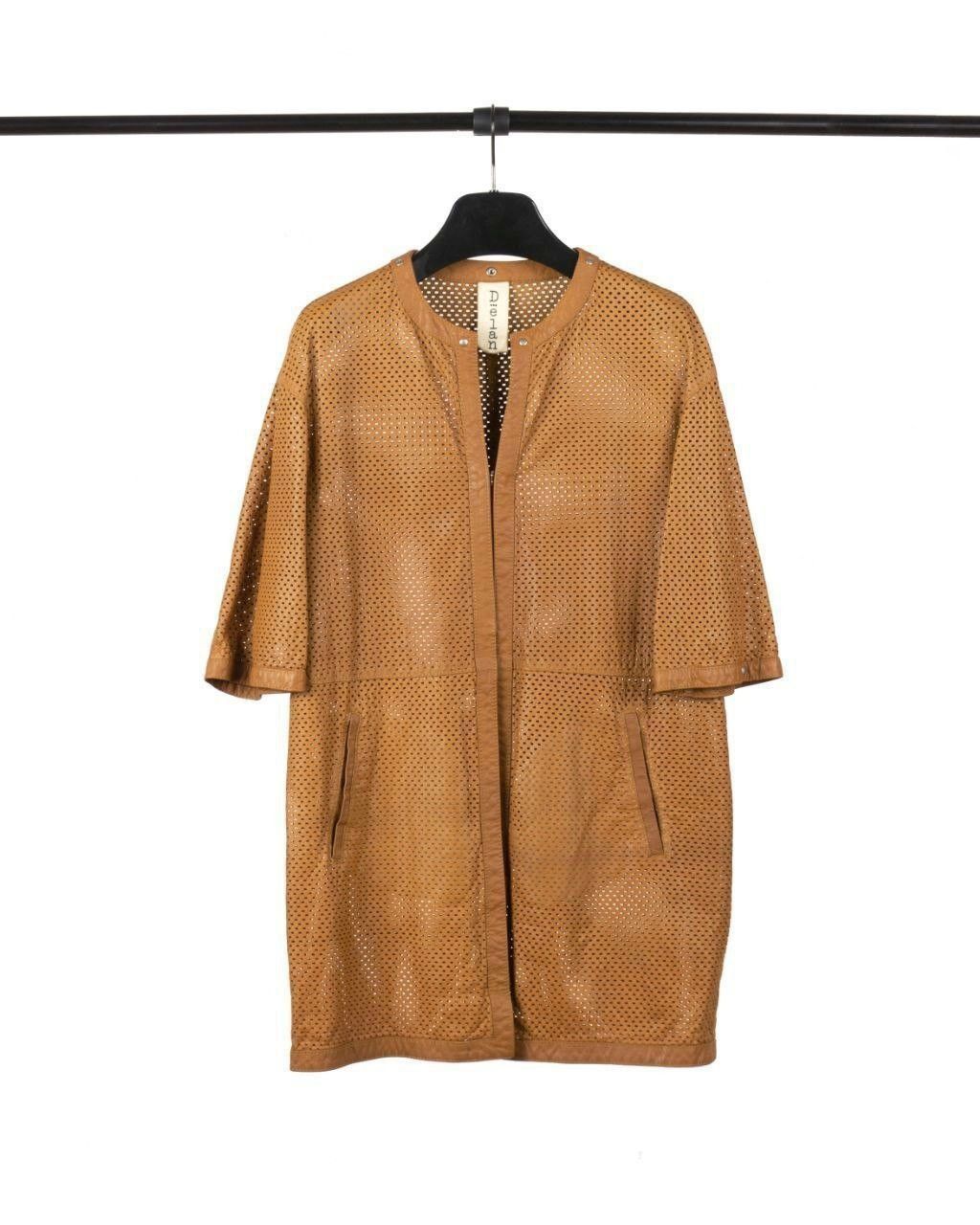 Other DELAN / PERFORATED LEATHER TUNIC JACKET Size M / US 6-8 / IT 42-44 - 3 Thumbnail