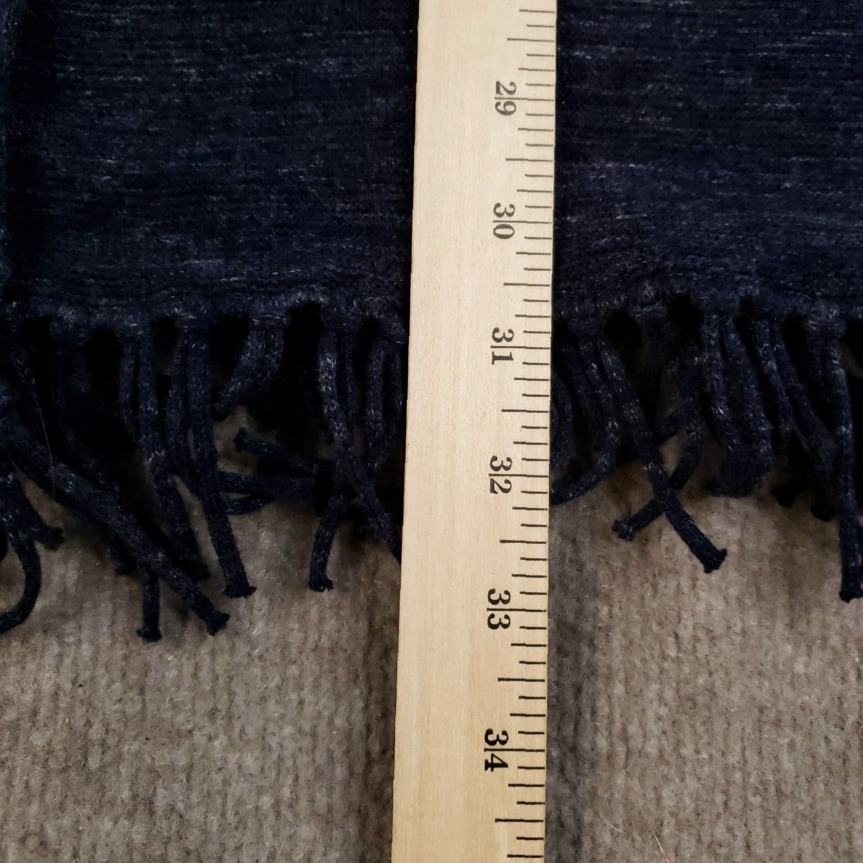 Talbots Talbots Cardigan Sweater Womens XL Petite Blue Knit Open Front Fringe Casual Size XL / US 12-14 / IT 48-50 - 4 Thumbnail