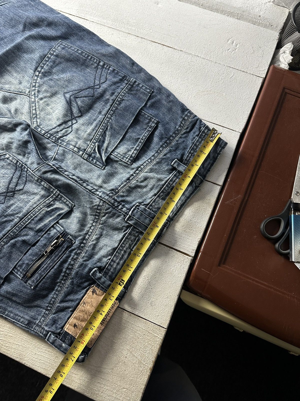Other 🚨 FISHBONE RARE MULTIPOCKET SK8 Y2K JEANS CROPP Size US 34 / EU 50 - 12 Thumbnail