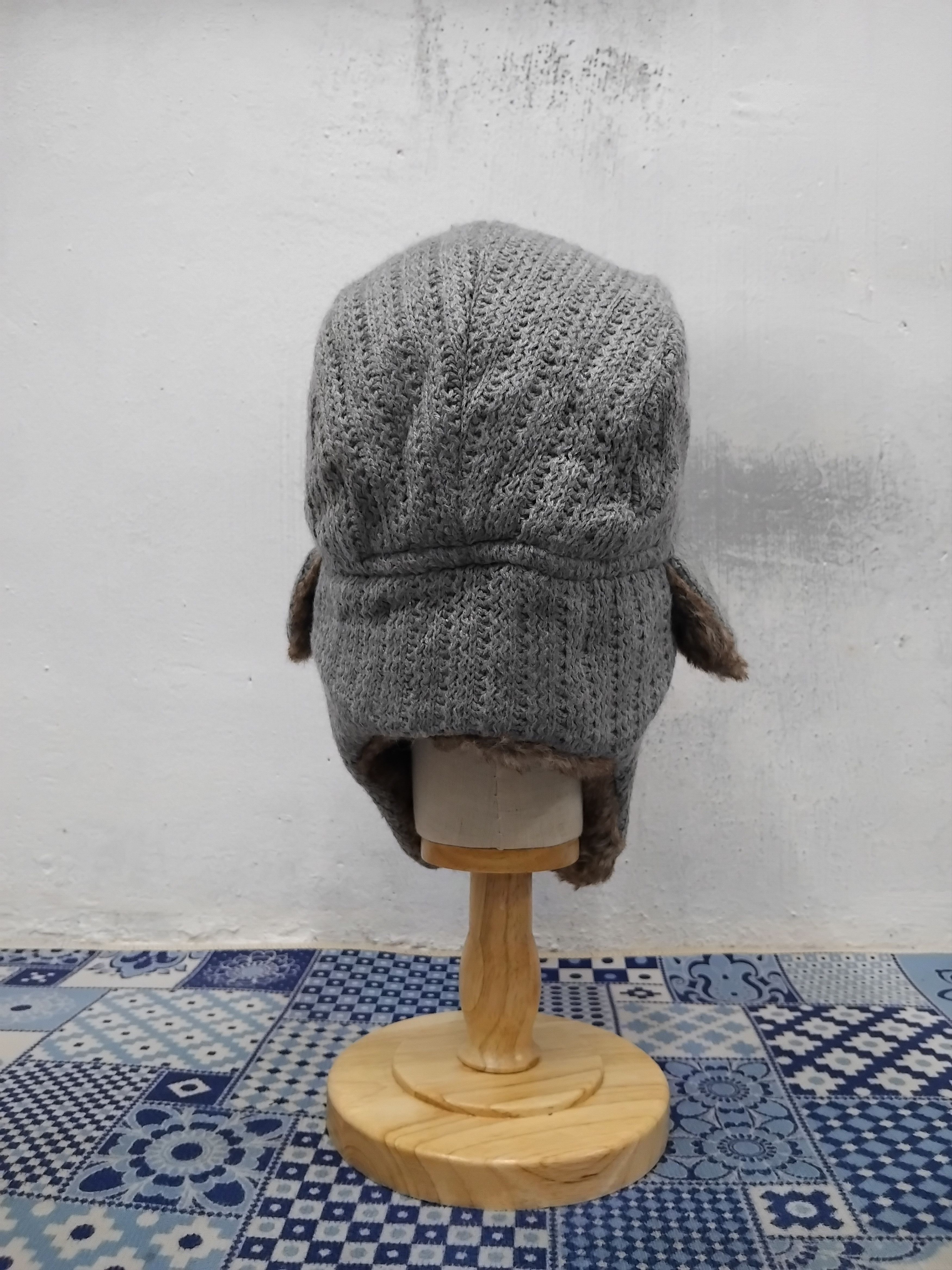 Japanese Brand 💥Unbranded grey winter fur hat Size ONE SIZE - 6 Thumbnail