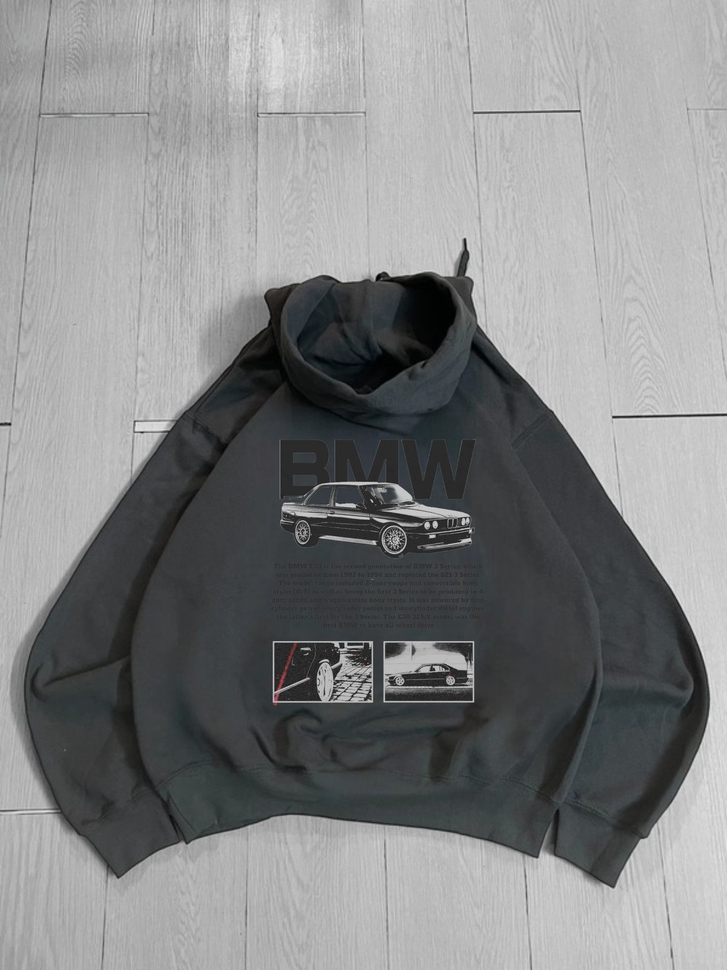 Japanese Brand × Vintage baggy hoodie retro rally poster BMW e30 Size US L / EU 52-54 / 3 - 1 Thumbnail