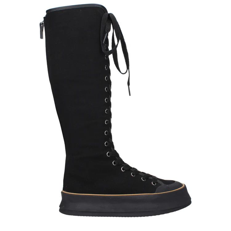 Max Mara ob1o1e1124 Fabric Boots in Black Size US 6 / IT 36 - 1 Thumbnail