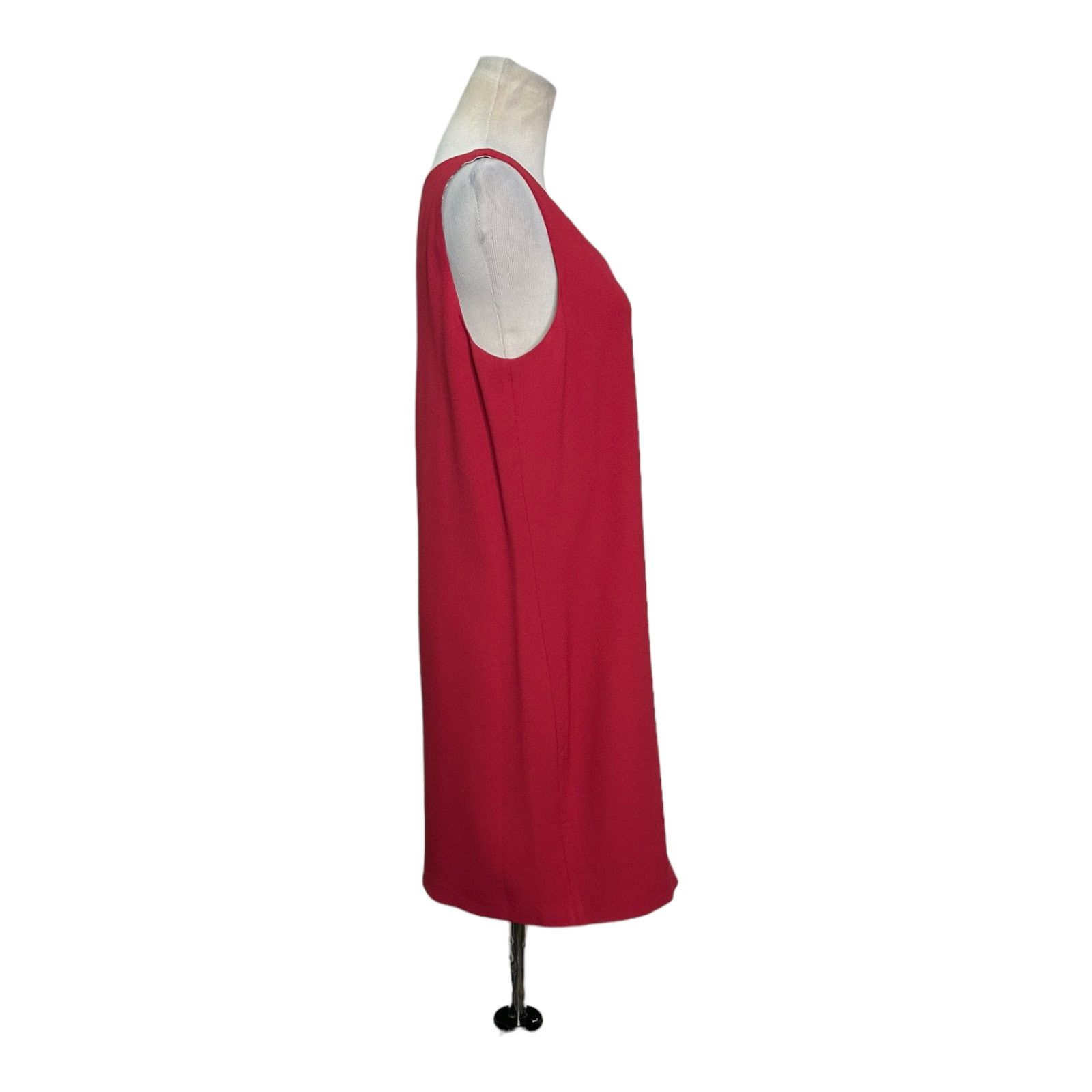 Theory Theory V-neck Shift Cranberry Rosina Mini Dress size 4 Size S / US 4 / IT 40 - 7 Thumbnail