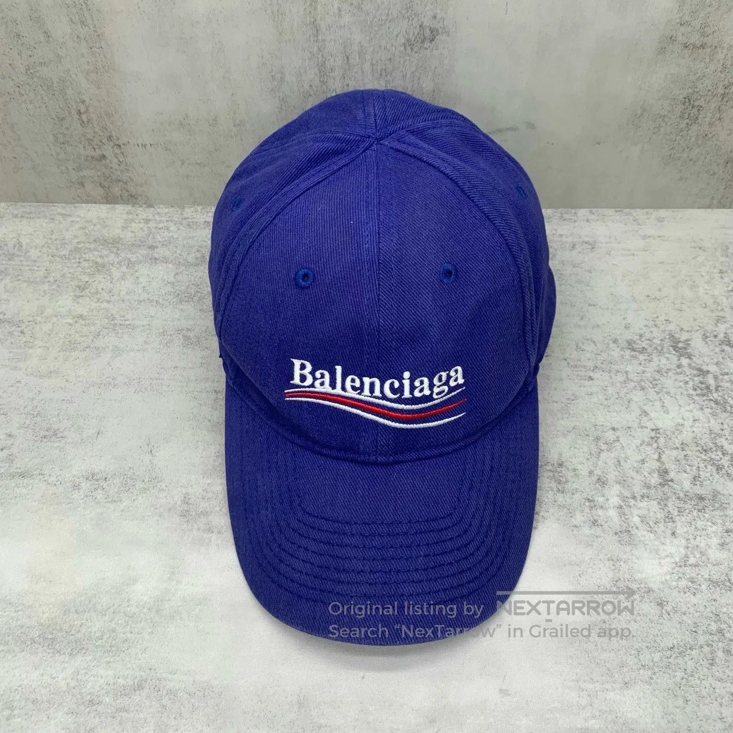 Balenciaga blue balenciaga cap with logo. Size ONE SIZE - 1 Thumbnail