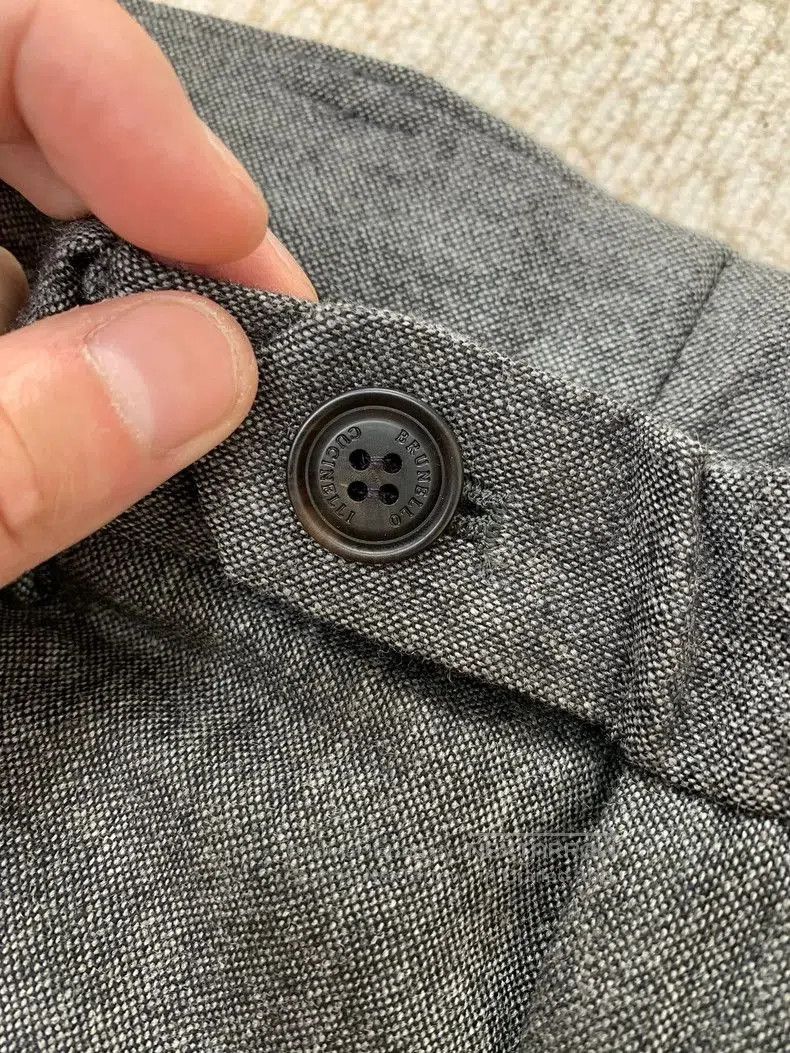 Brunello Cucinelli Brunello Cucinelli Gray Wool Men's Pants. Size US 36 / EU 52 - 4 Thumbnail