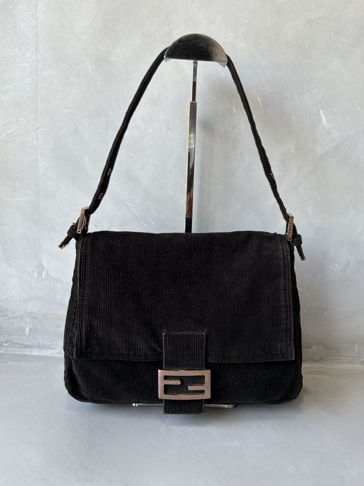 Fendi 2000s Fendi - Curdoroy on Copper Hardware Mamma Baguette Bag Size ONE SIZE - 1 Thumbnail