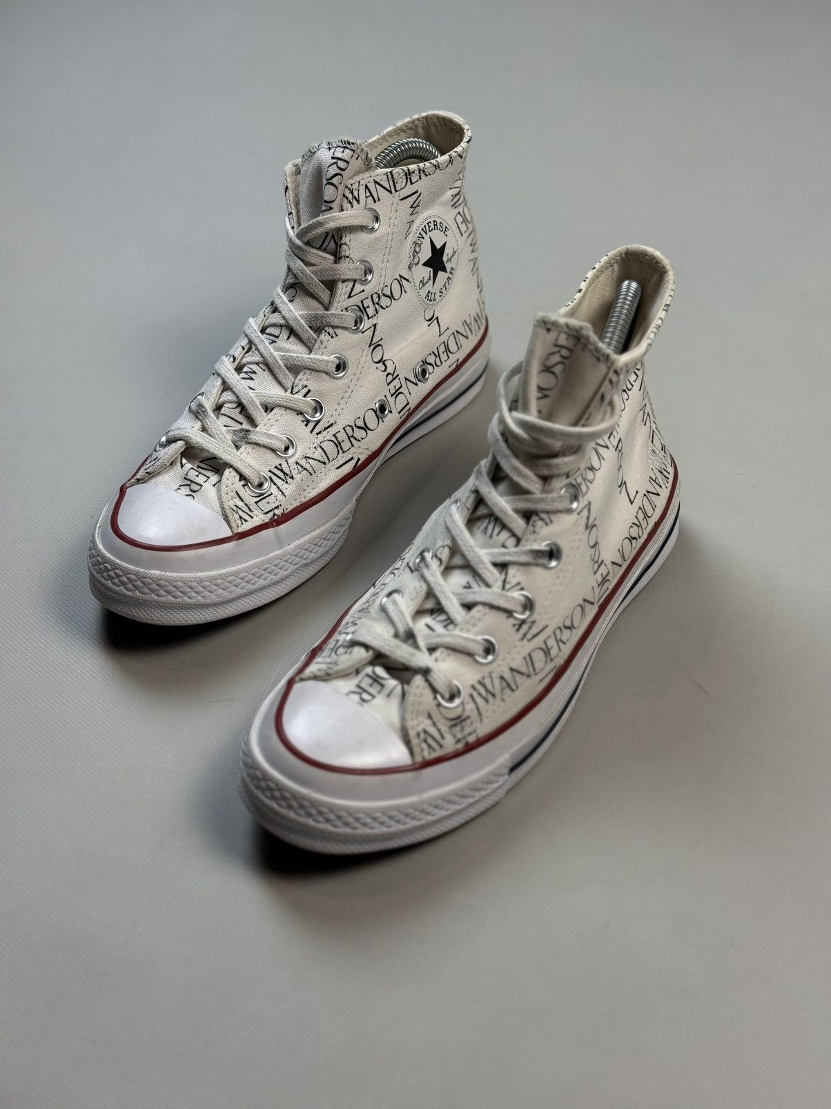 Converse × JW Anderson JW Anderson High Top Graphic Print Lace Up Sneakers Shoes Size US 8 / IT 38 - 8 Thumbnail