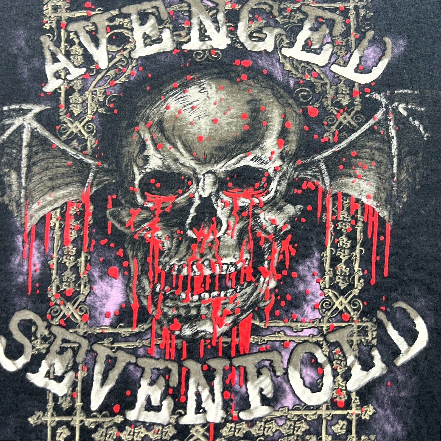 Gildan Avenged Sevenfold Mens Shirt T Shirt 2012 Metalcore Heavy Metal Small XL Black Polyester Canvas Graphic Print Short Sleeve Round Neck Gildan Size US L / EU 52-54 / 3 - 4 Thumbnail