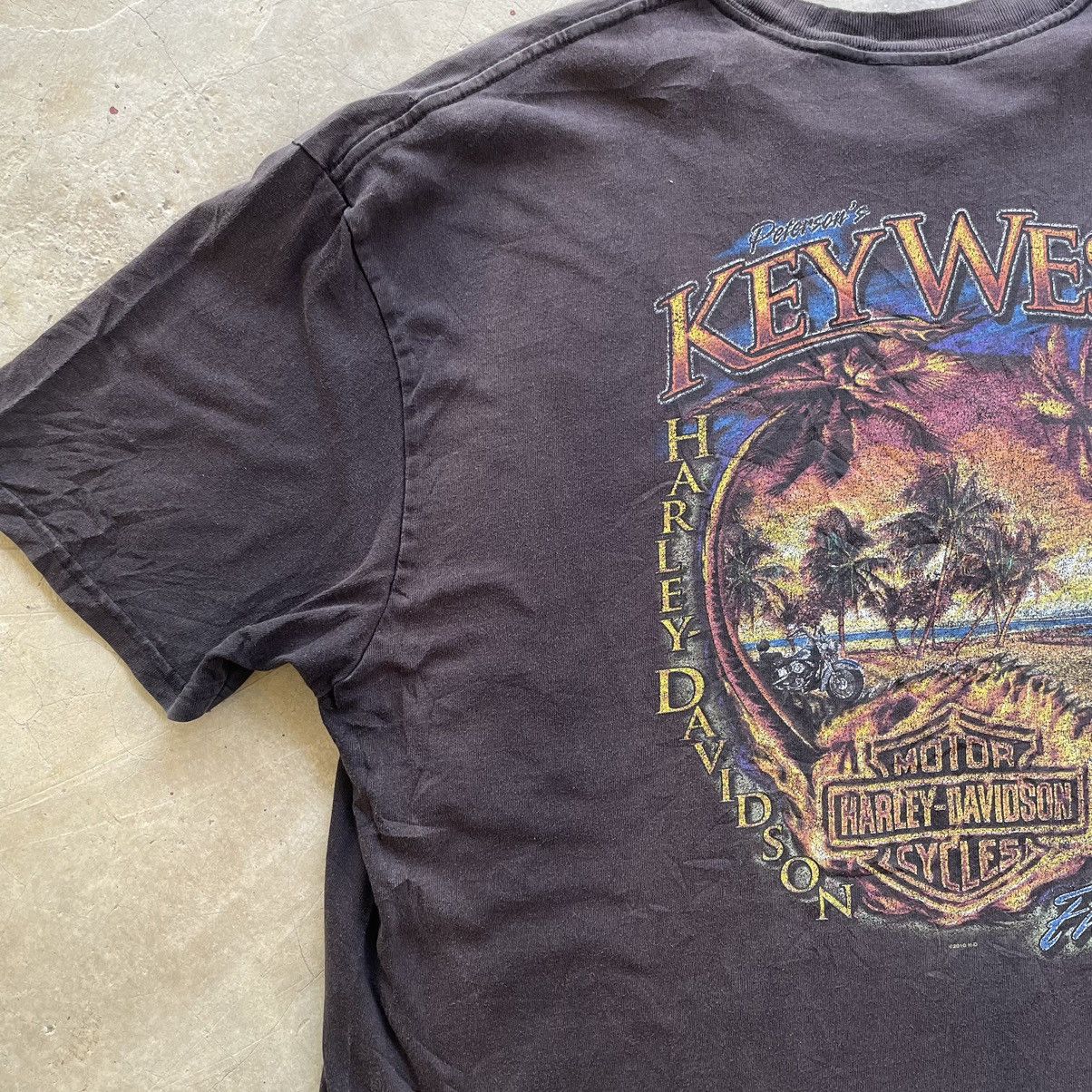 Harley Davidson Vintage 2010 Harley Davidson Key West Peterson Florida Tee Size US XL / EU 56 / 4 - 12 Thumbnail
