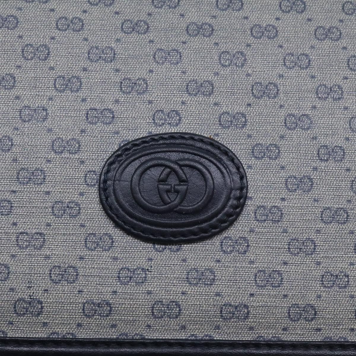 Gucci GUCCI Micro GG Supreme Shoulder Bag Navy Gold 001 115 001 Size ONE SIZE - 14 Thumbnail