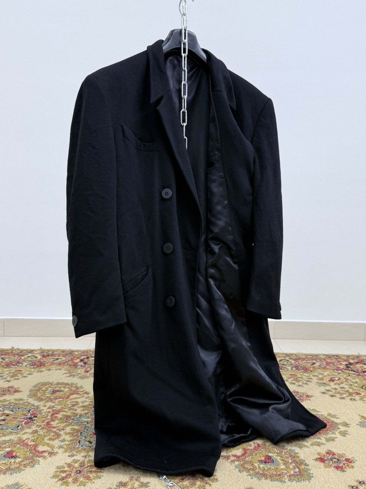 Thierry Mugler Vintage Thierry Mugler Wool Double Breasted Coat Size US XL / EU 56 / 4 - 7 Thumbnail