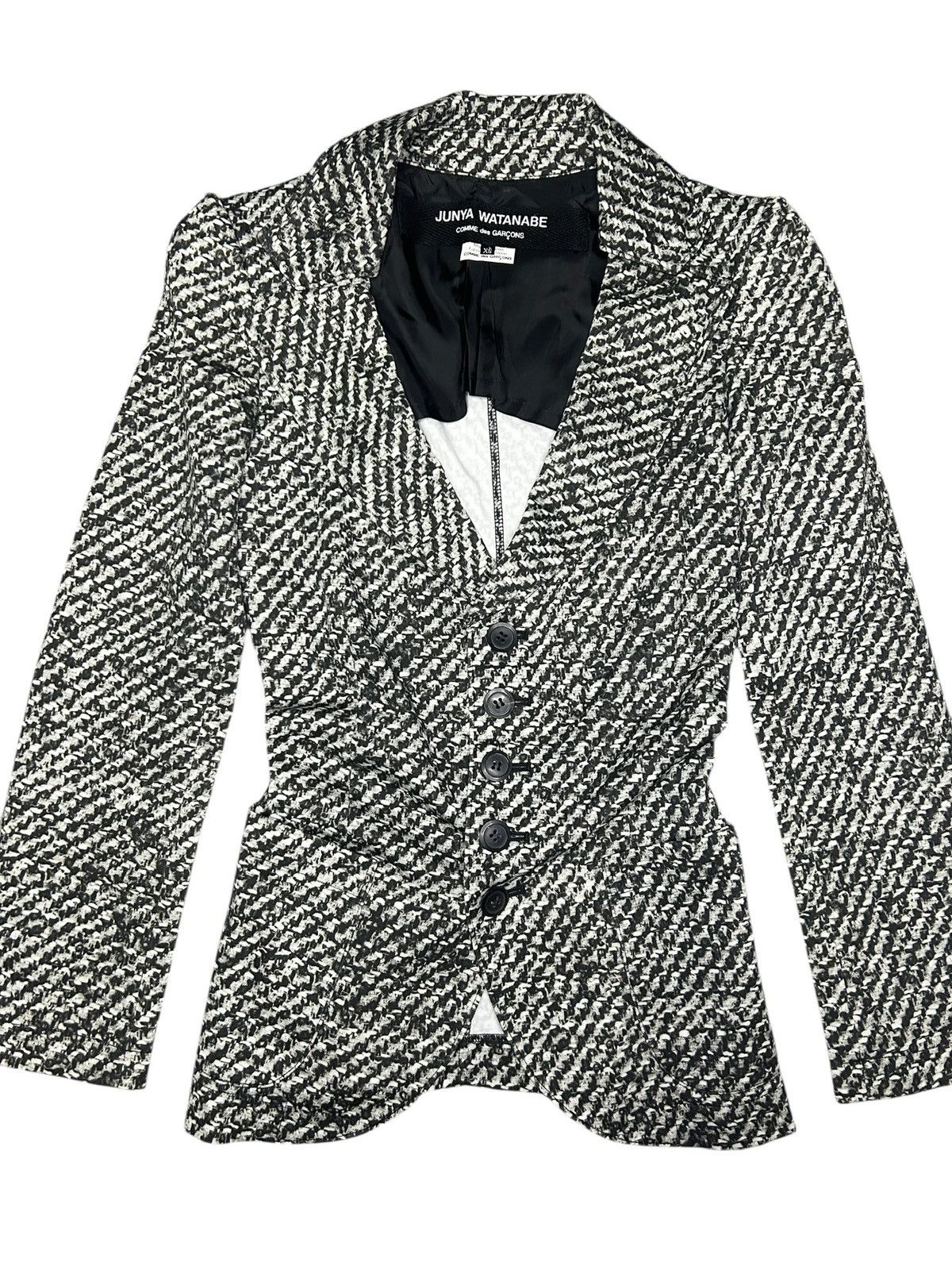 Junya Watanabe S/S 10 Trompe Loeil Stretch Blazer Size XS / US 0-2 / IT 36-38 - 2 Thumbnail