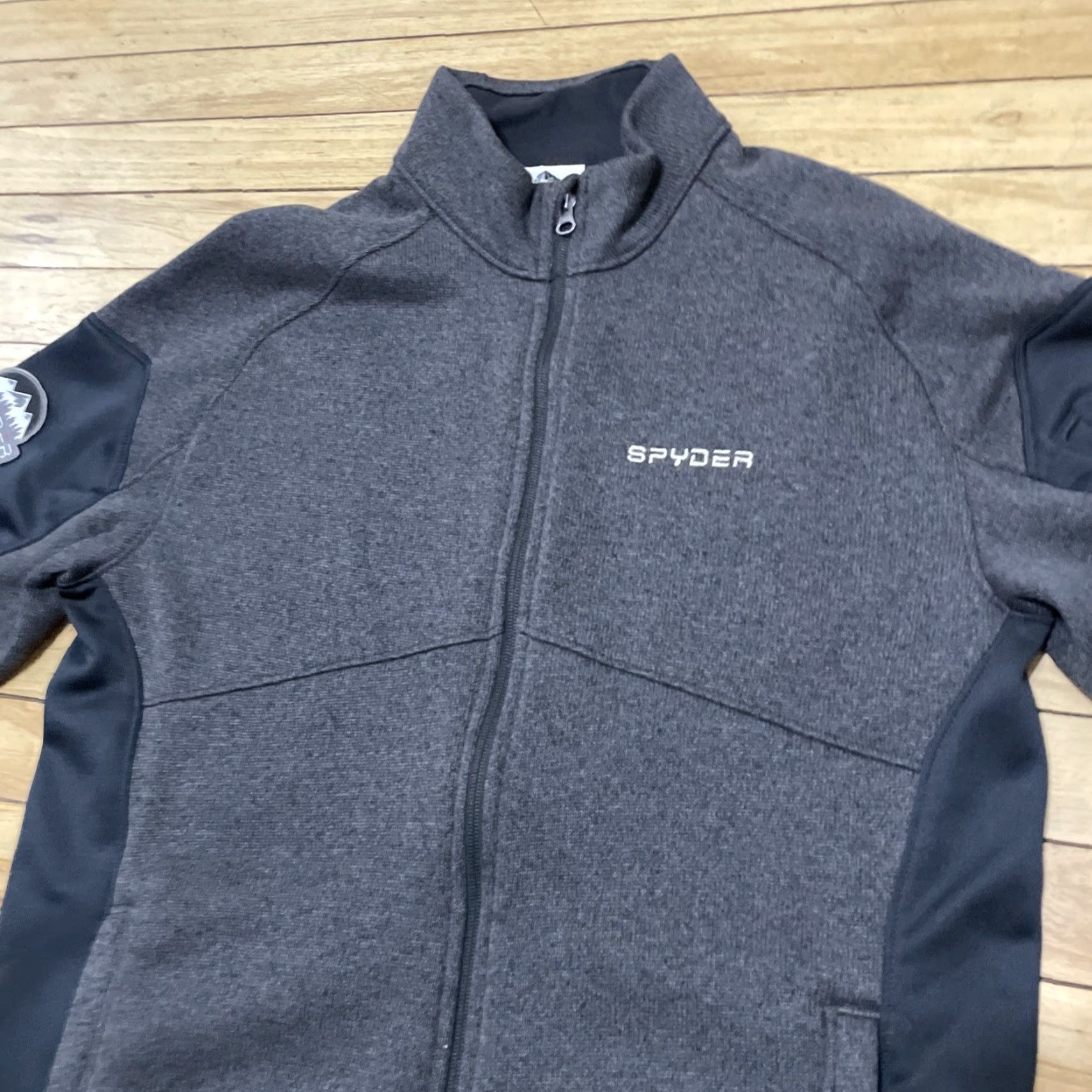 Spyder Spyder Full Zip Jacket Men L Gray Black Knit Athletic Layer Warm Size US L / EU 52-54 / 3 - 4 Thumbnail