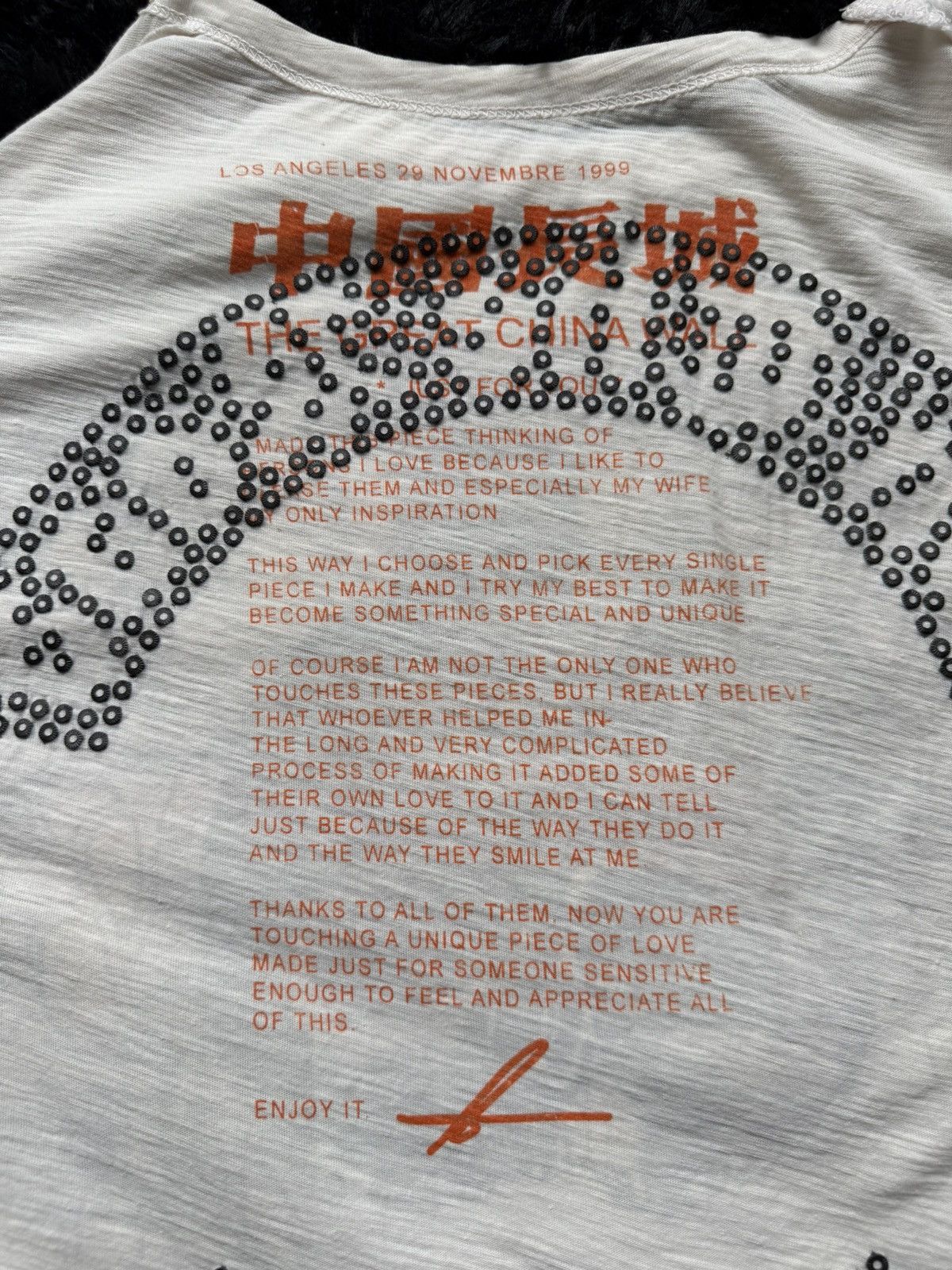 The Great China Wall Swarovski Logo Shirt 2002 Size US XL / EU 56 / 4 - 5 Thumbnail