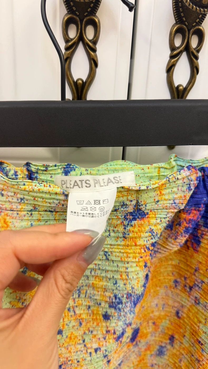 Issey Miyake Issey Miyake size:5 Starry green wide-leg pants Size 31" - 4 Thumbnail